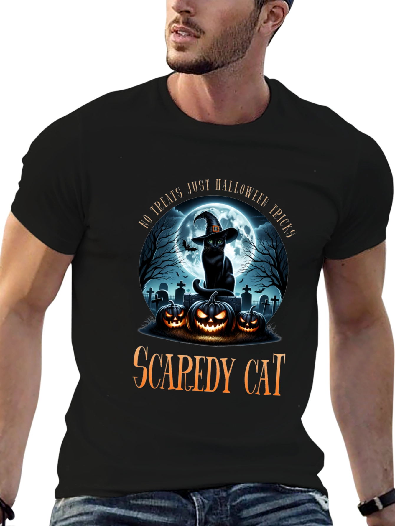 Halloween Cat T-Shirt - Scarey Cat Spices