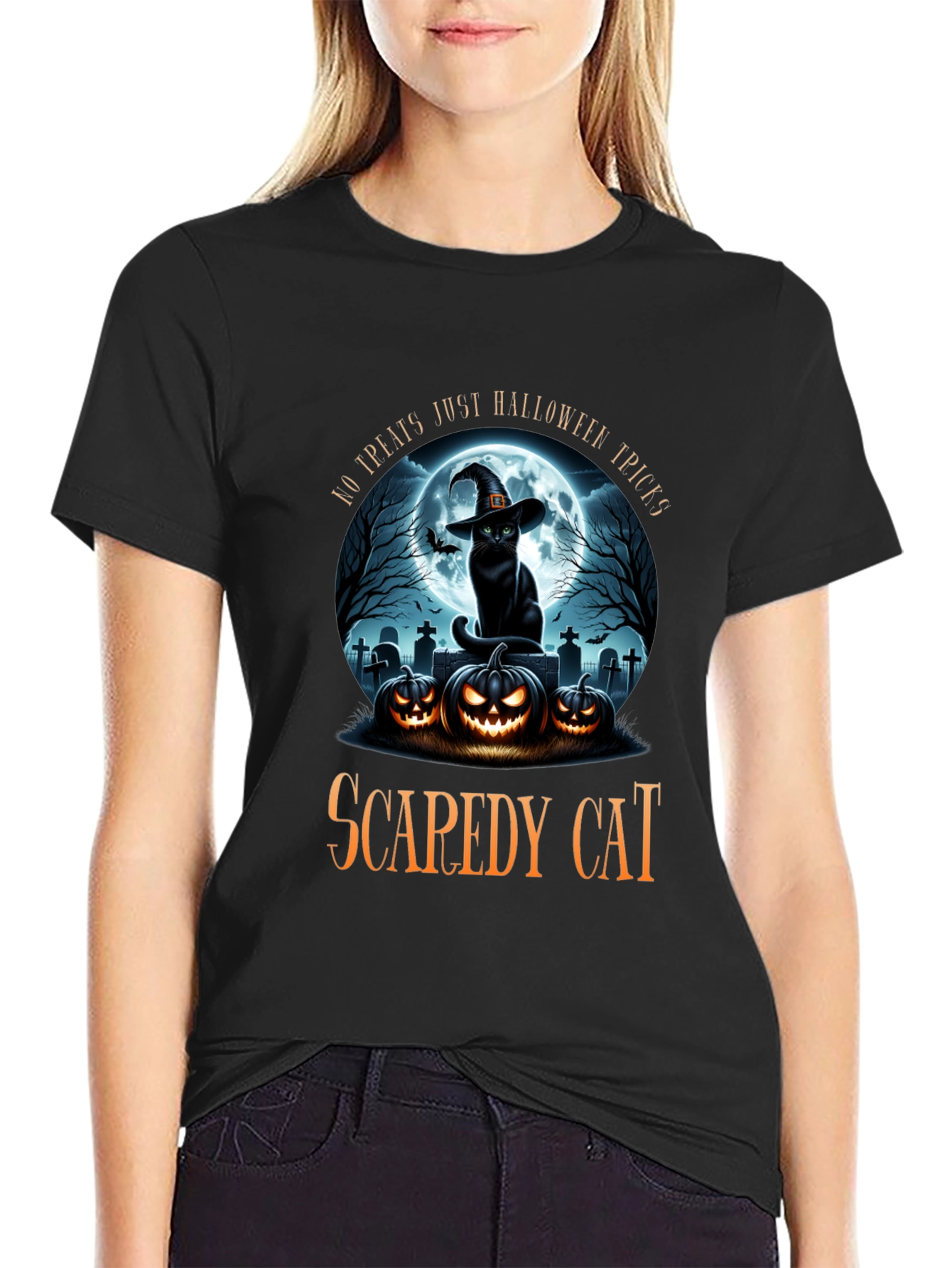 Halloween Cat T-Shirt - Scarey Cat Spices