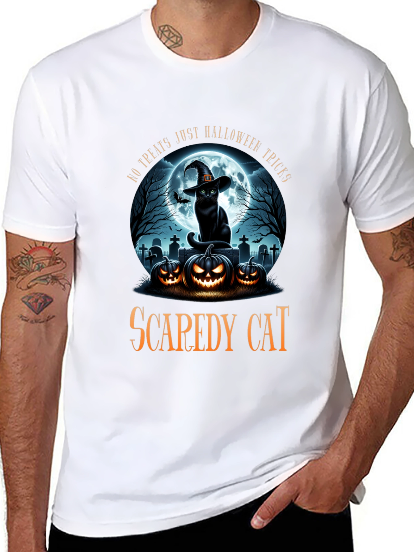 Halloween Cat T-Shirt - Scarey Cat Spices