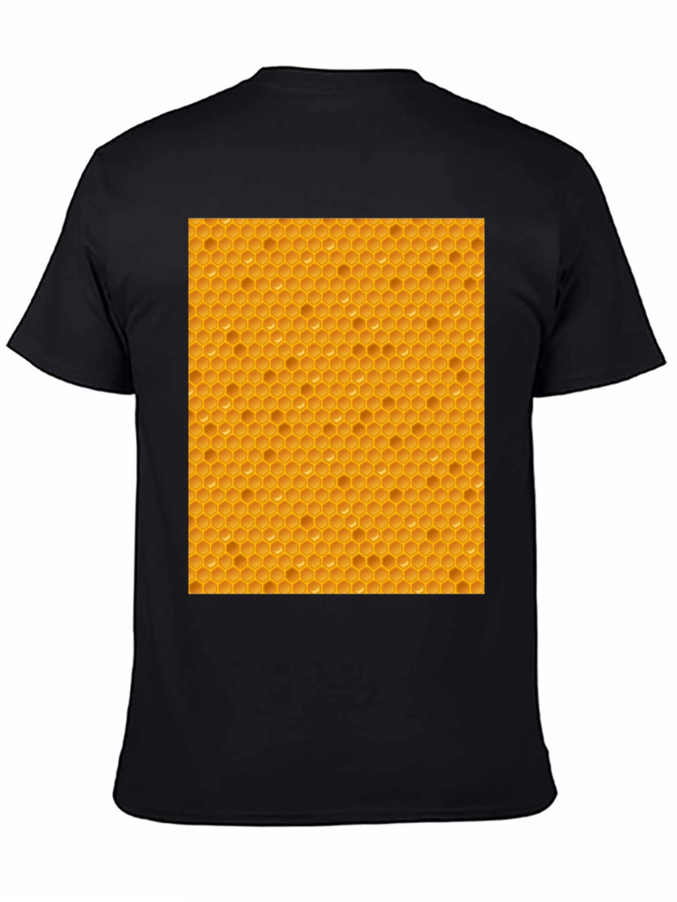 Honeycomb Patterned T-Shirt - Unique Honeycomb Design