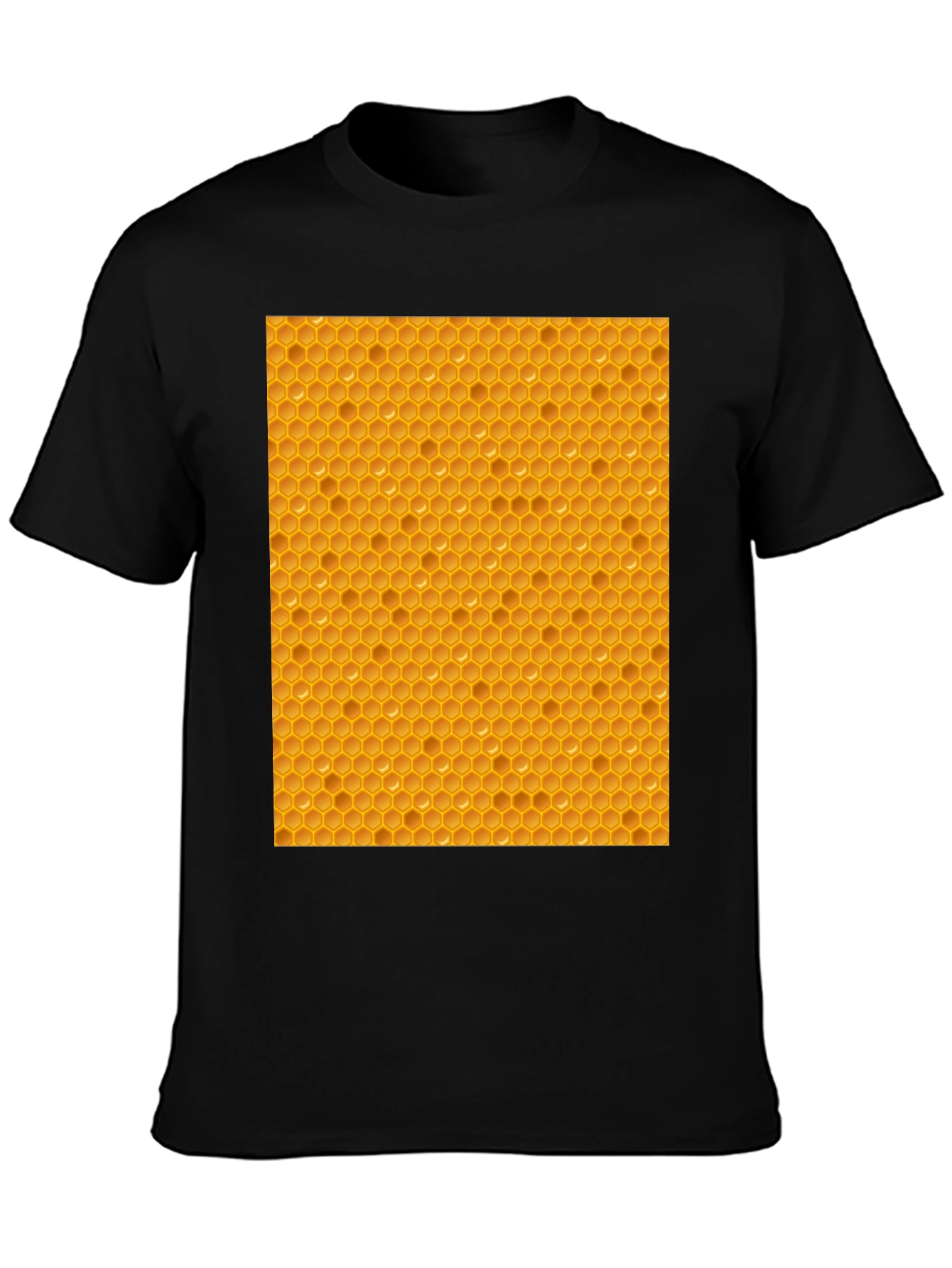 Honeycomb Patterned T-Shirt - Unique Honeycomb Design