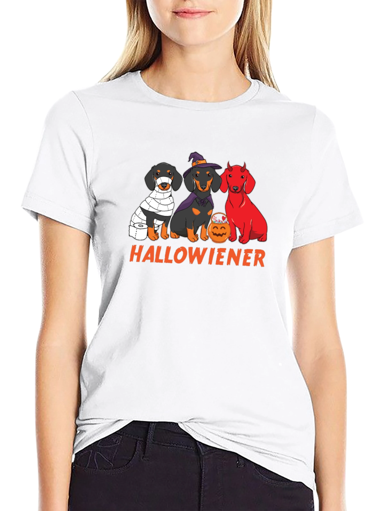 Hallowiener Dachshund Halloween T-Shirt