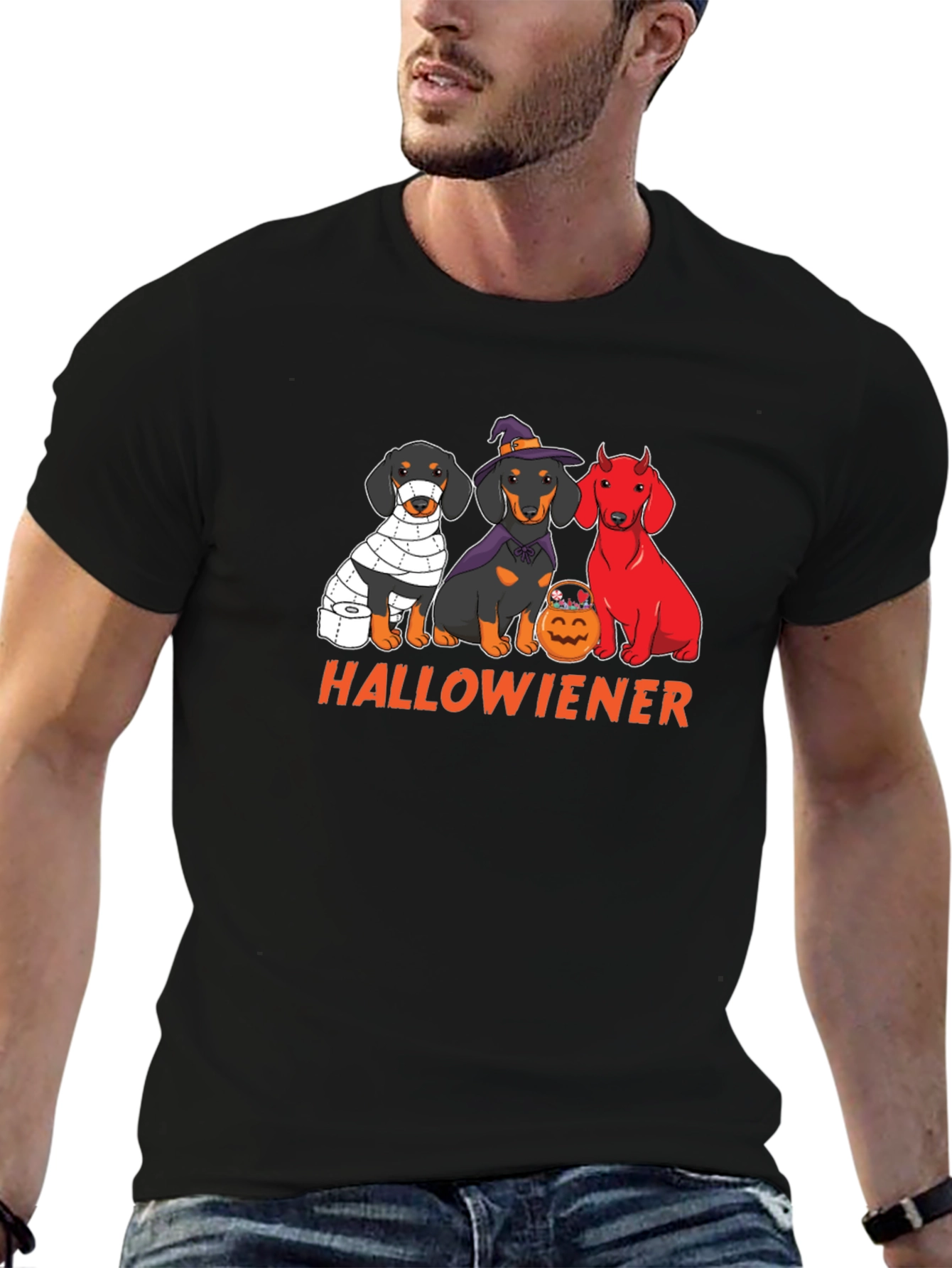 Hallowiener Dachshund Halloween T-Shirt
