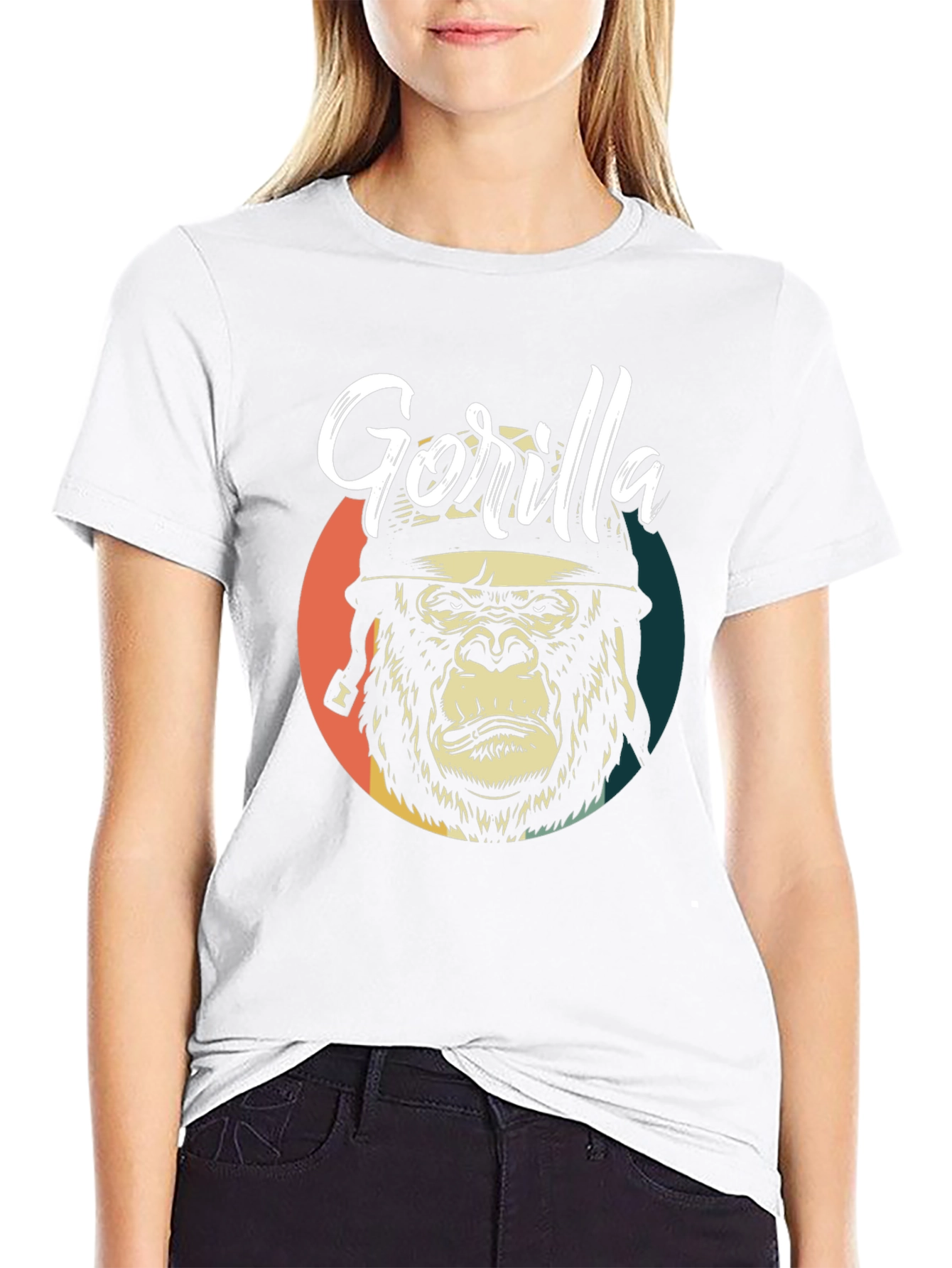 Gorilla Graphic Tee - Retro Style