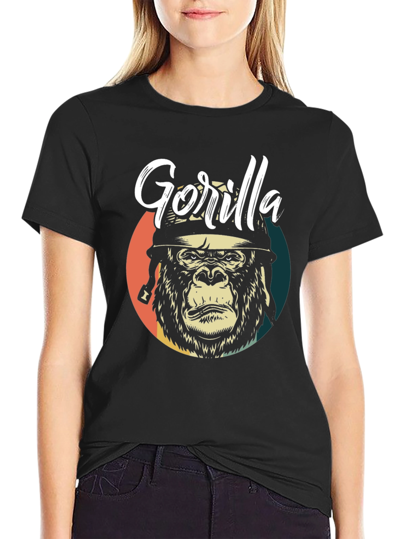Gorilla Graphic Tee - Retro Style