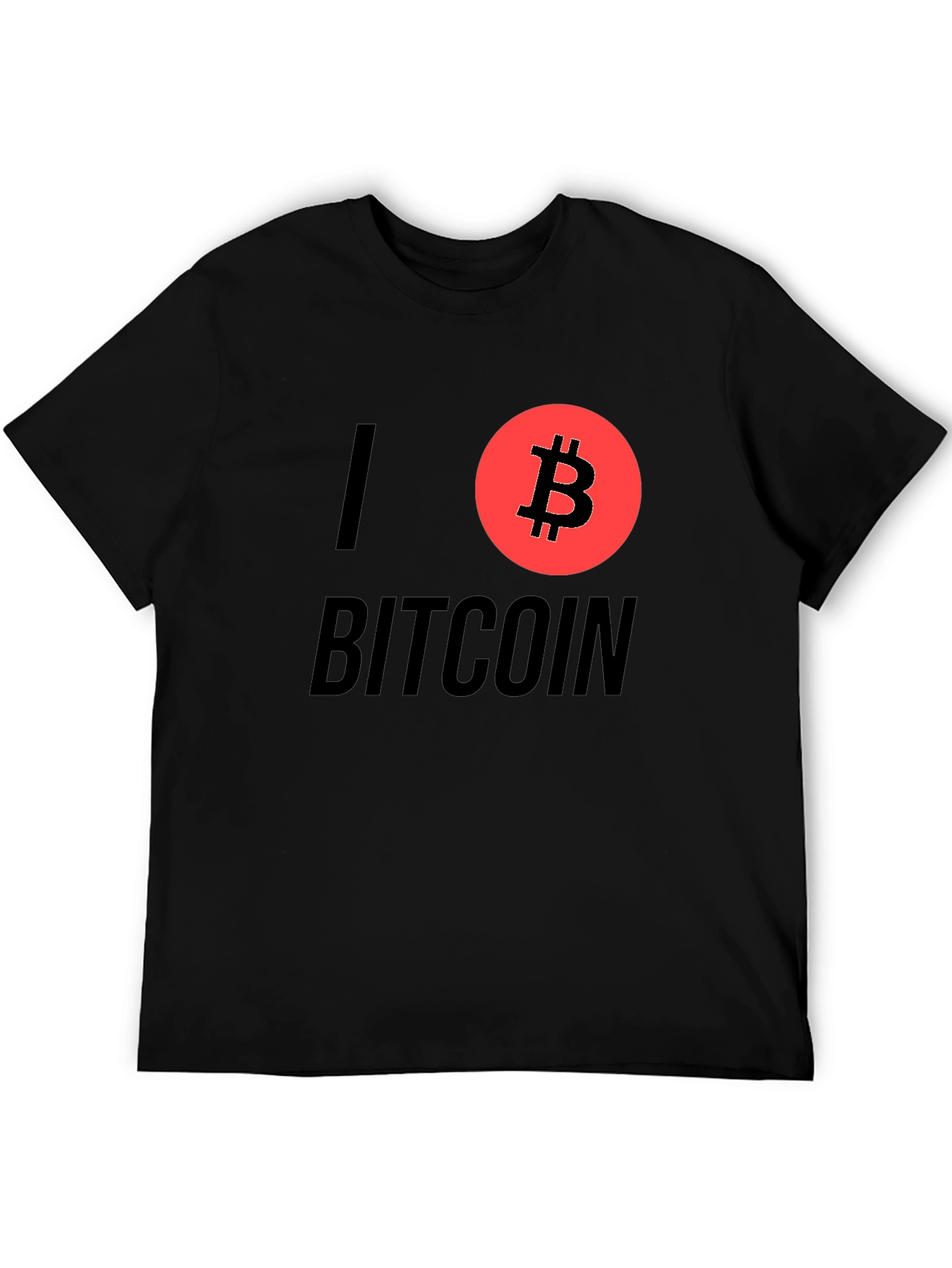 I Love Bitcoin Graphic T-Shirt - Cryptocurrency Tee