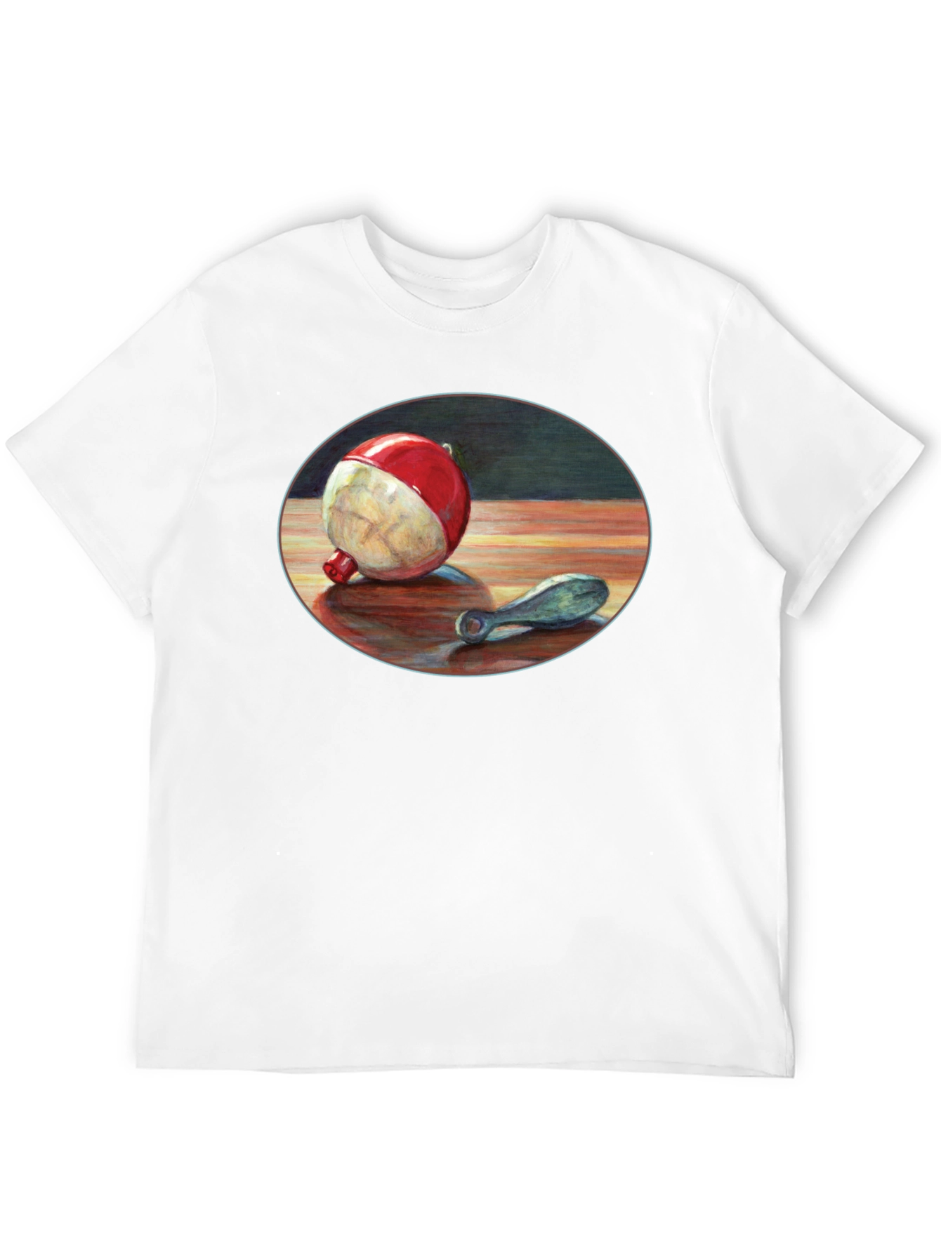 Fishing Bobber Graphic Tee - Black