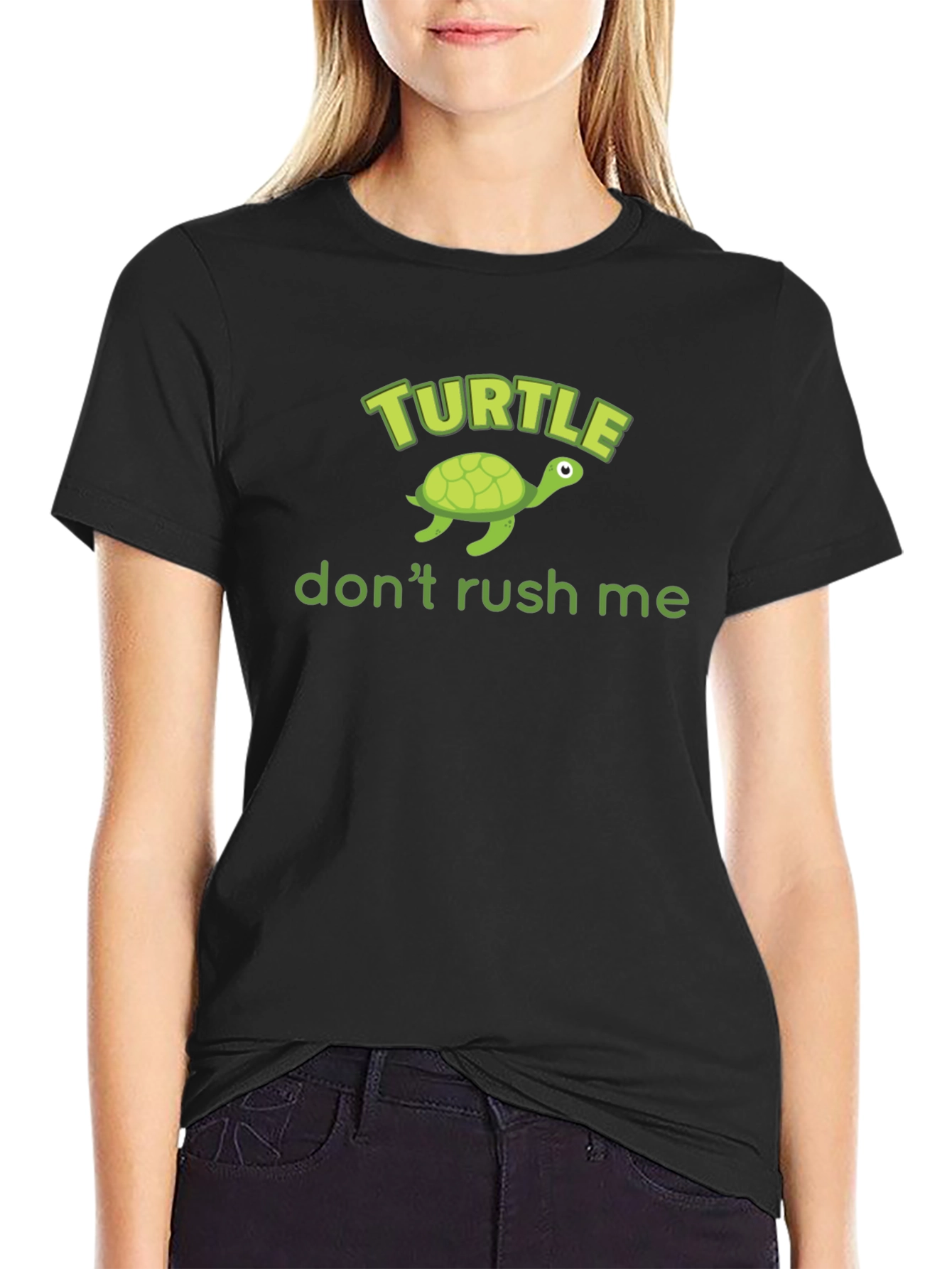Turtle Dont Rush Me Graphic T-Shirt