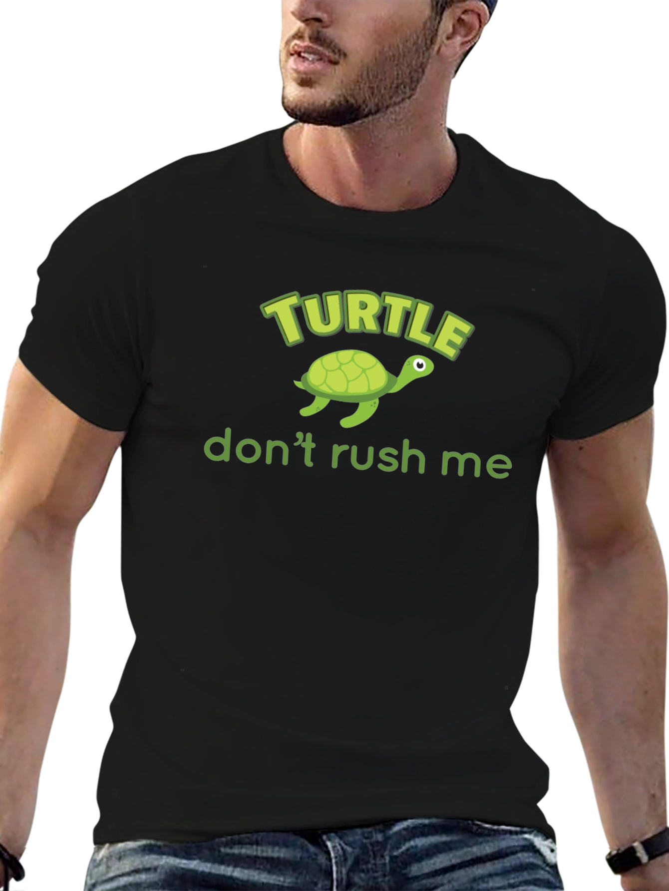 Turtle Dont Rush Me Graphic T-Shirt