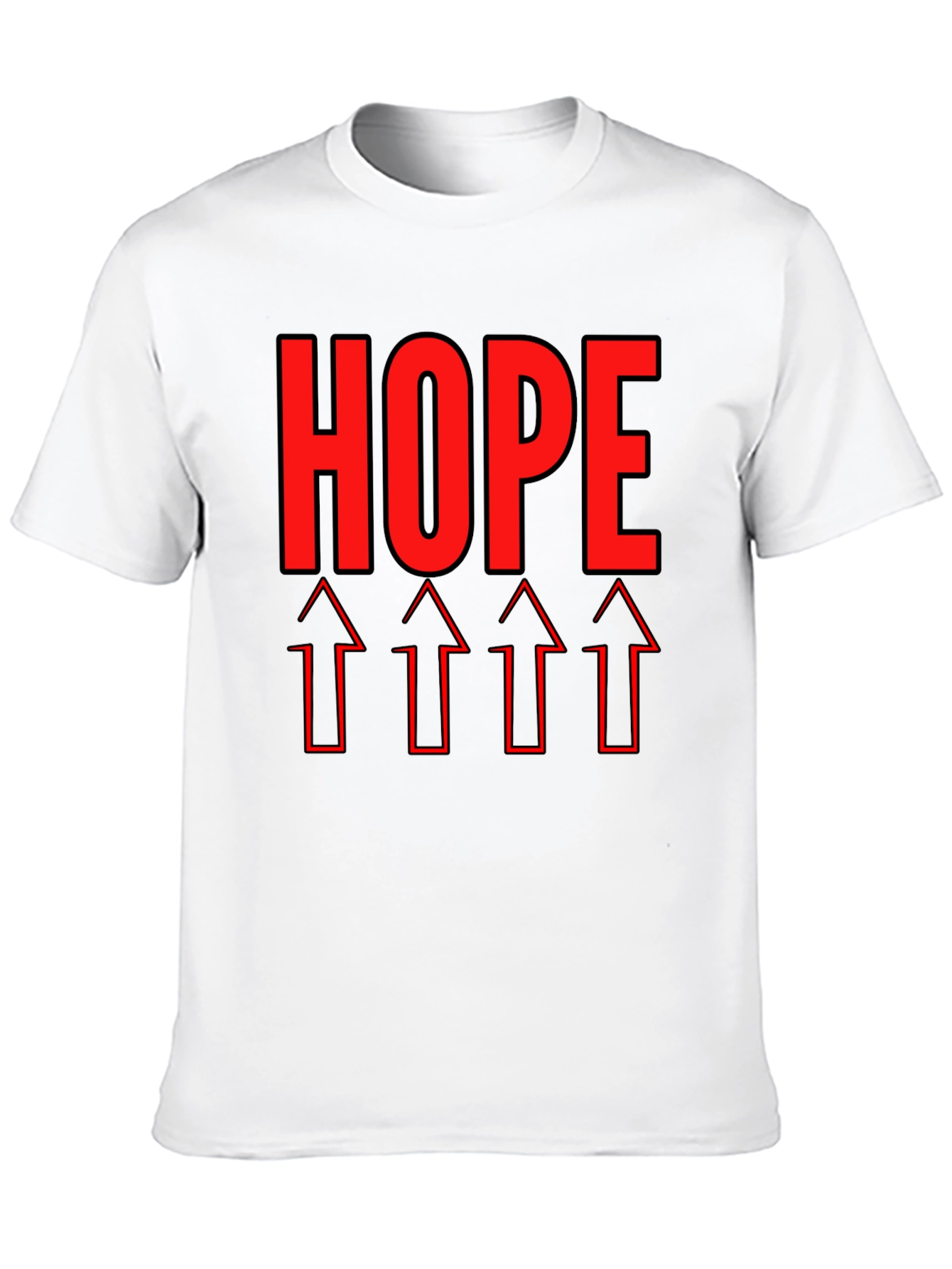 HOPE Graphic Tee - Upward Arrows Motivation