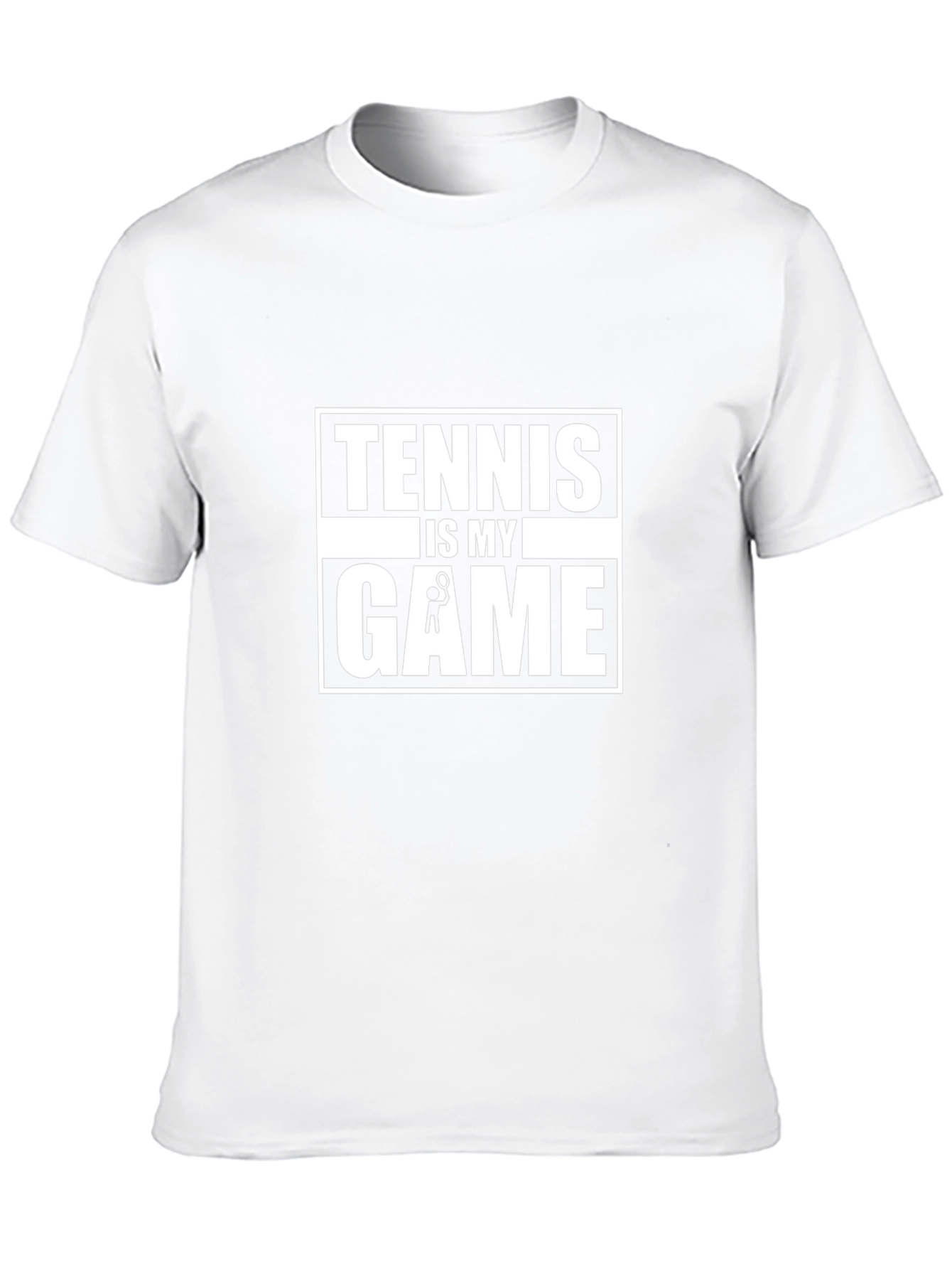 Tennis Is My Game Black Graphic T-Shirt