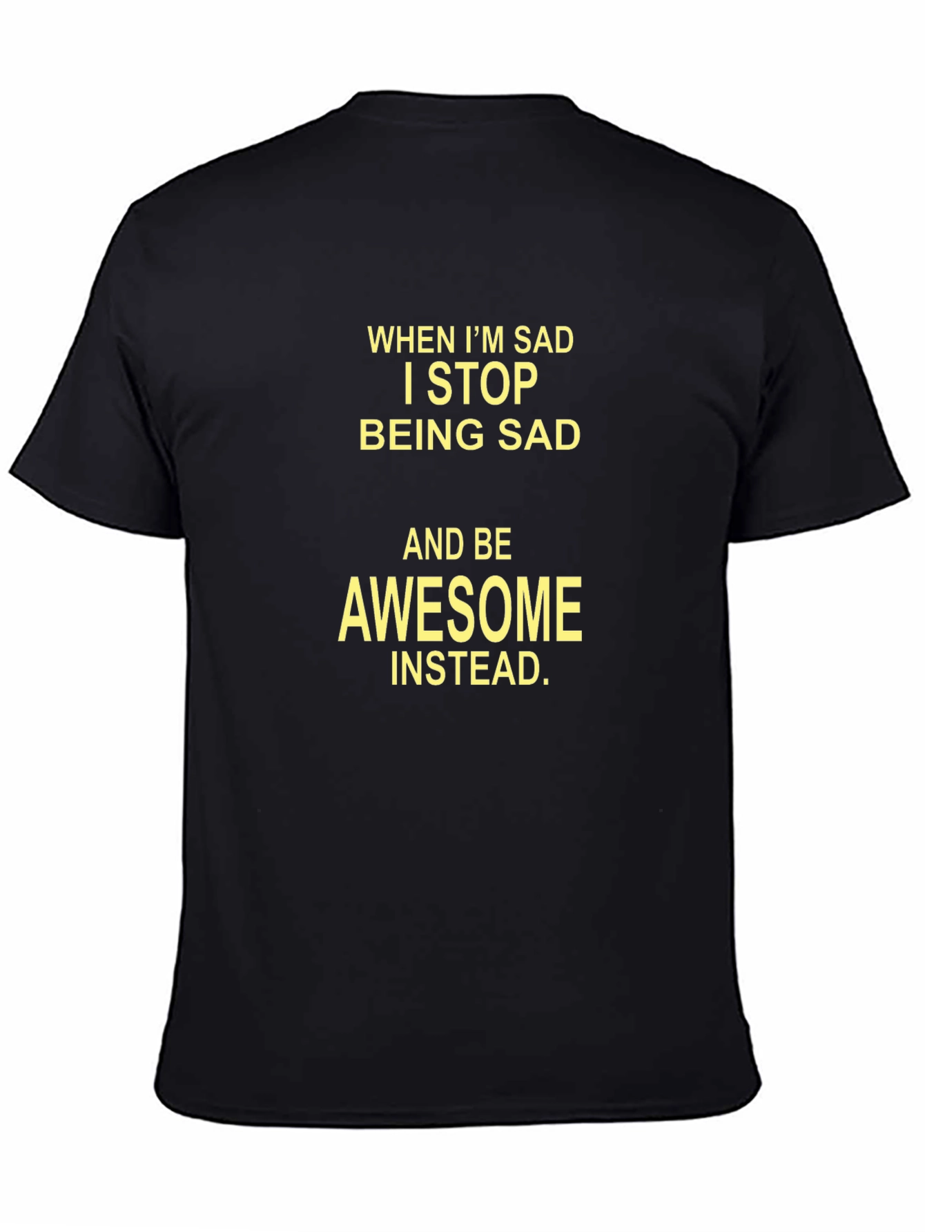 Awesome Instead T-Shirt - Mens Black Tee