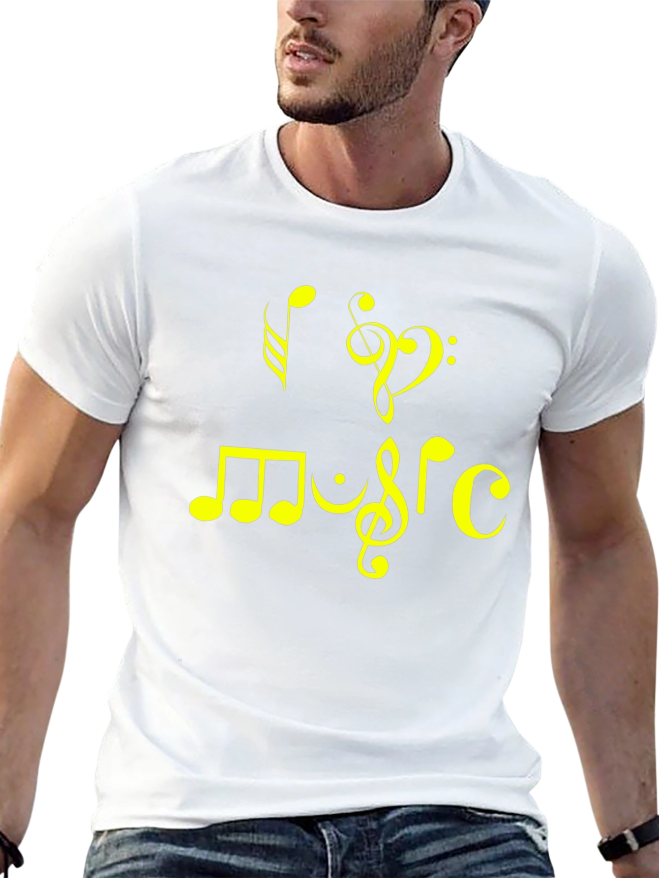 I Heart Music Black T-Shirt