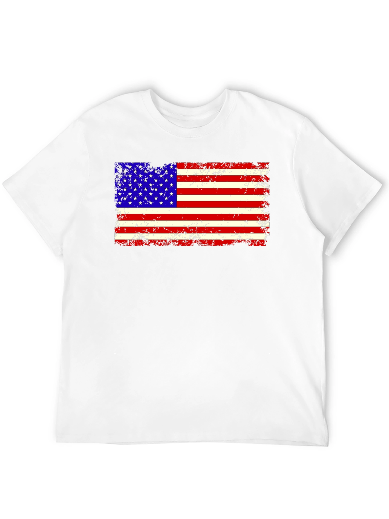 Distressed American Flag Graphic T-Shirt