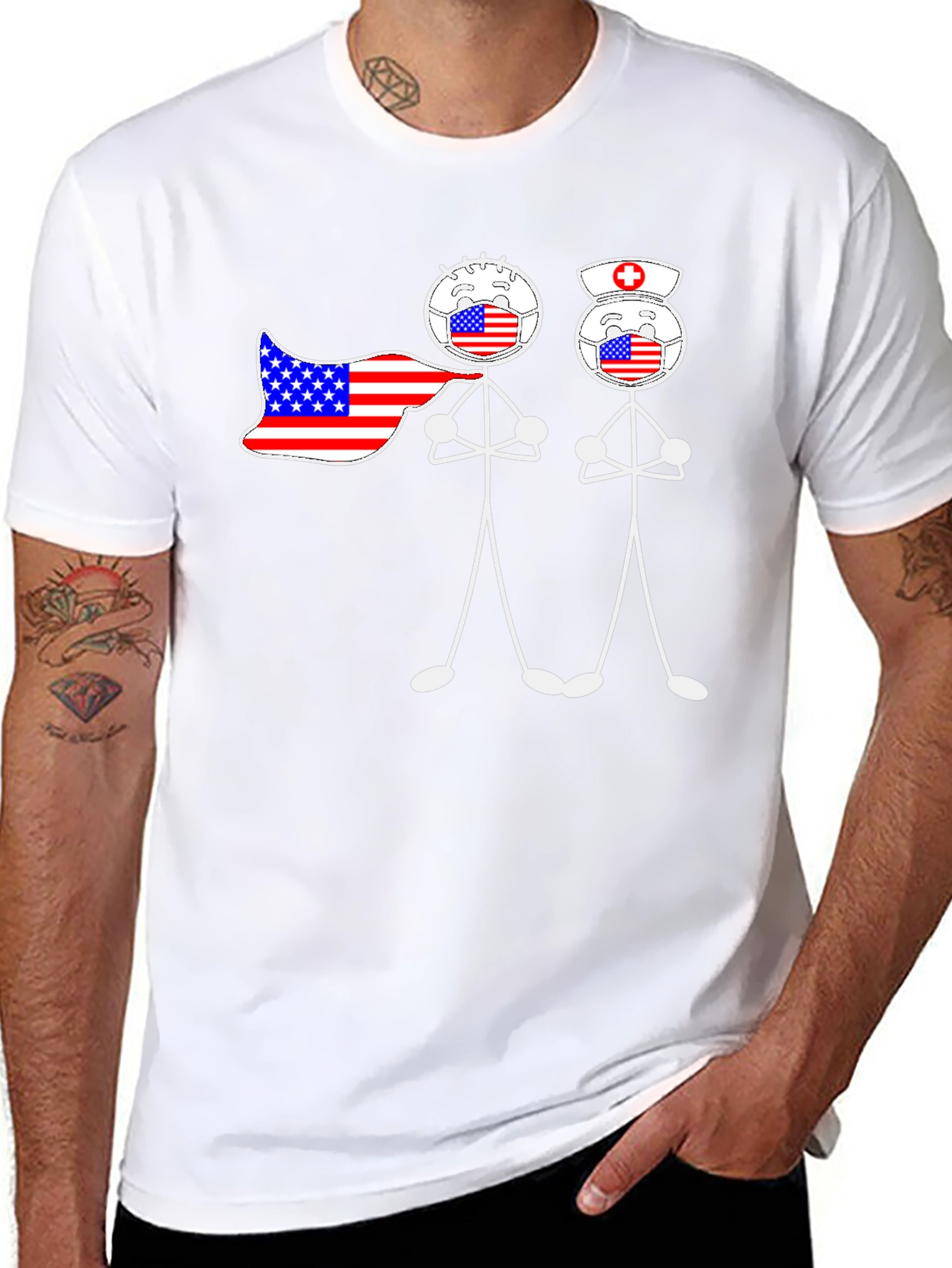 Patriotic Medical Heroes T-Shirt