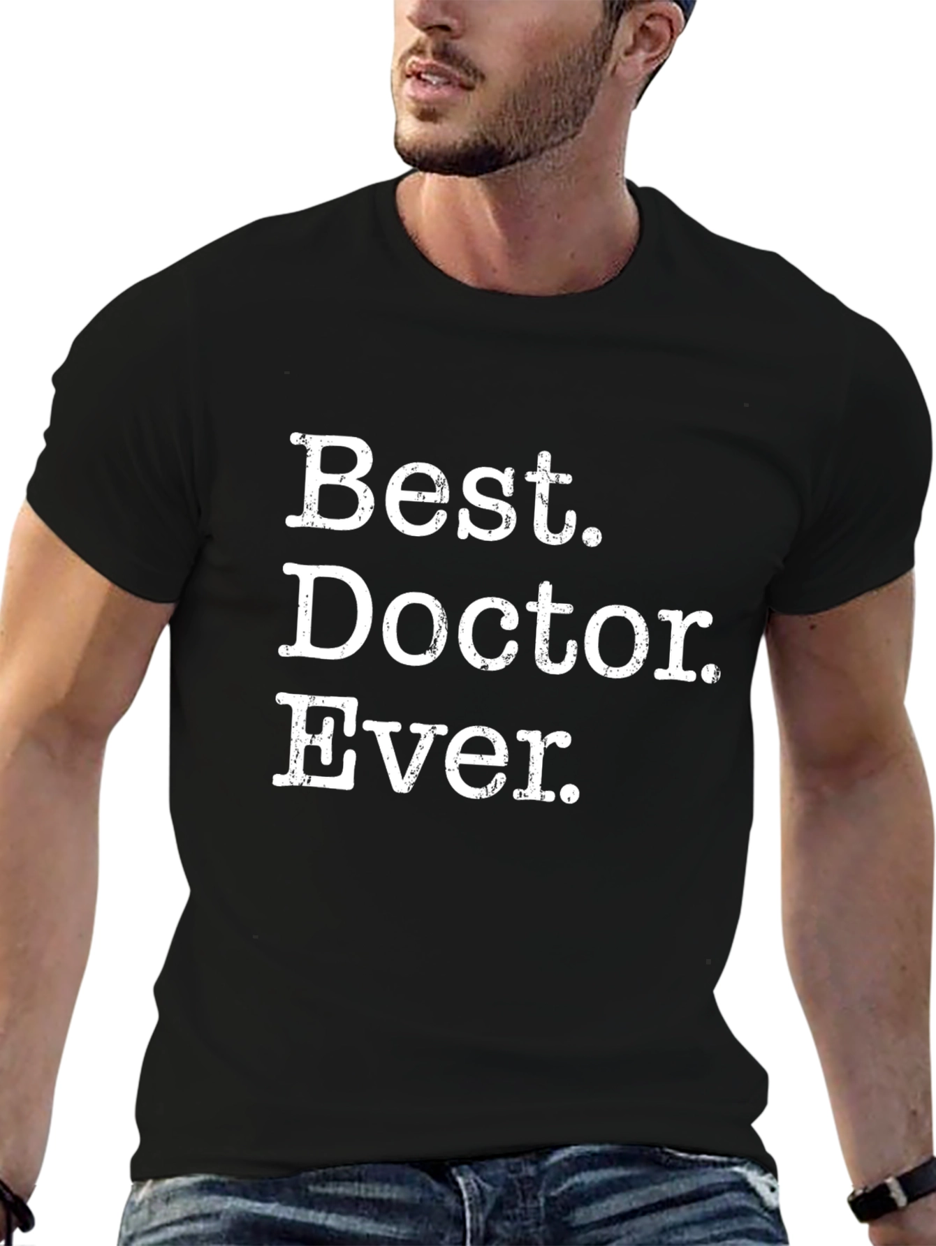 Best Doctor Ever T-Shirt - Black Novelty Tee