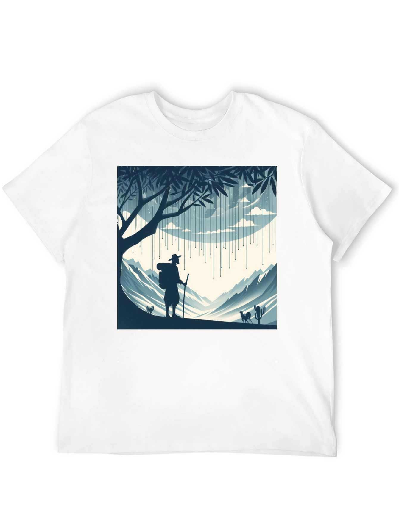 Nature Hiker Graphic Tee - Black