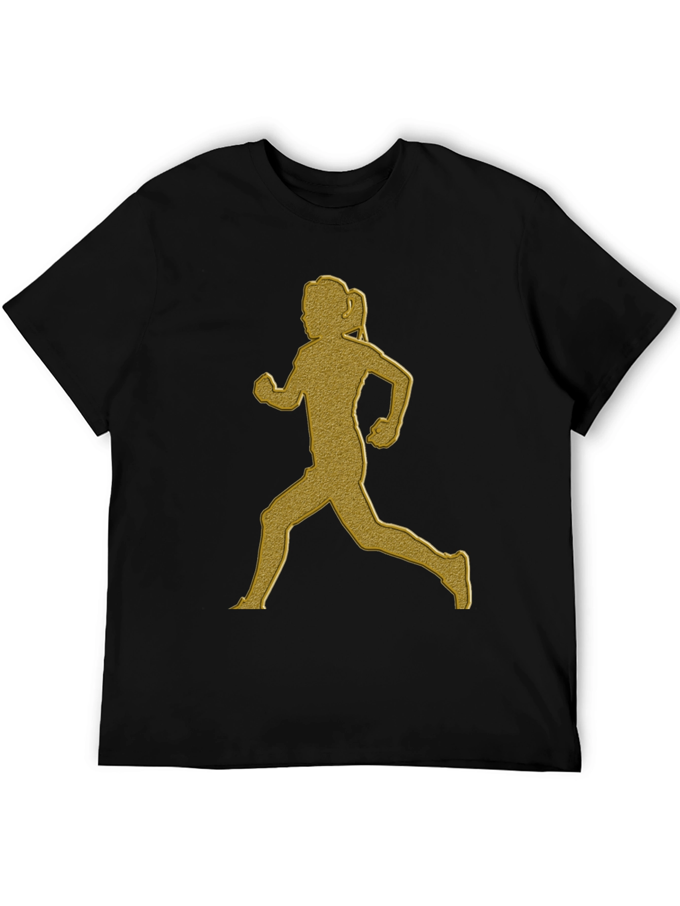 Running Girl Graphic Tee - Black T-Shirt