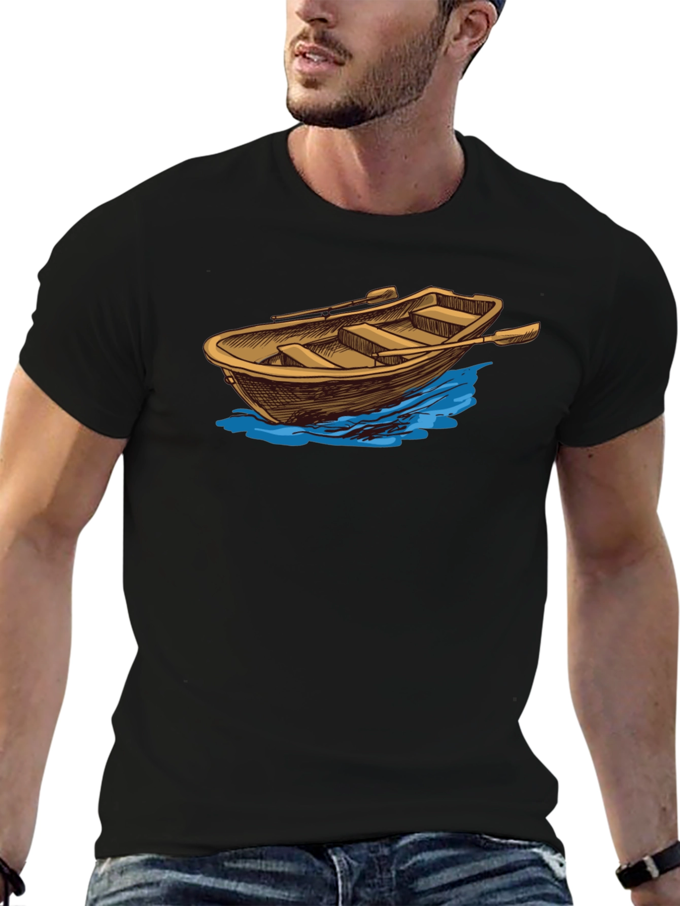Rowboat Graphic Tee - Classic Nautical Style
