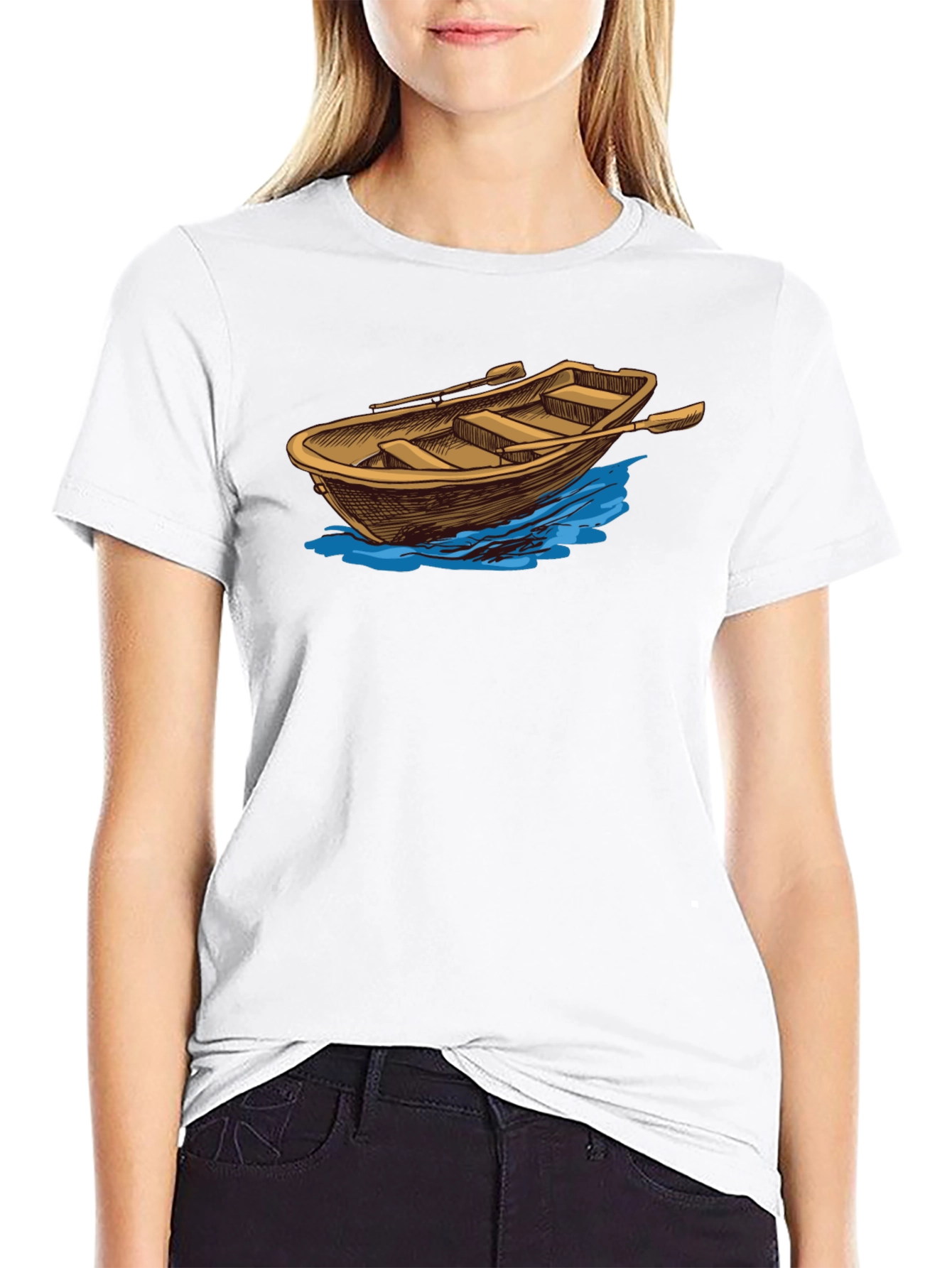 Rowboat Graphic Tee - Classic Nautical Style