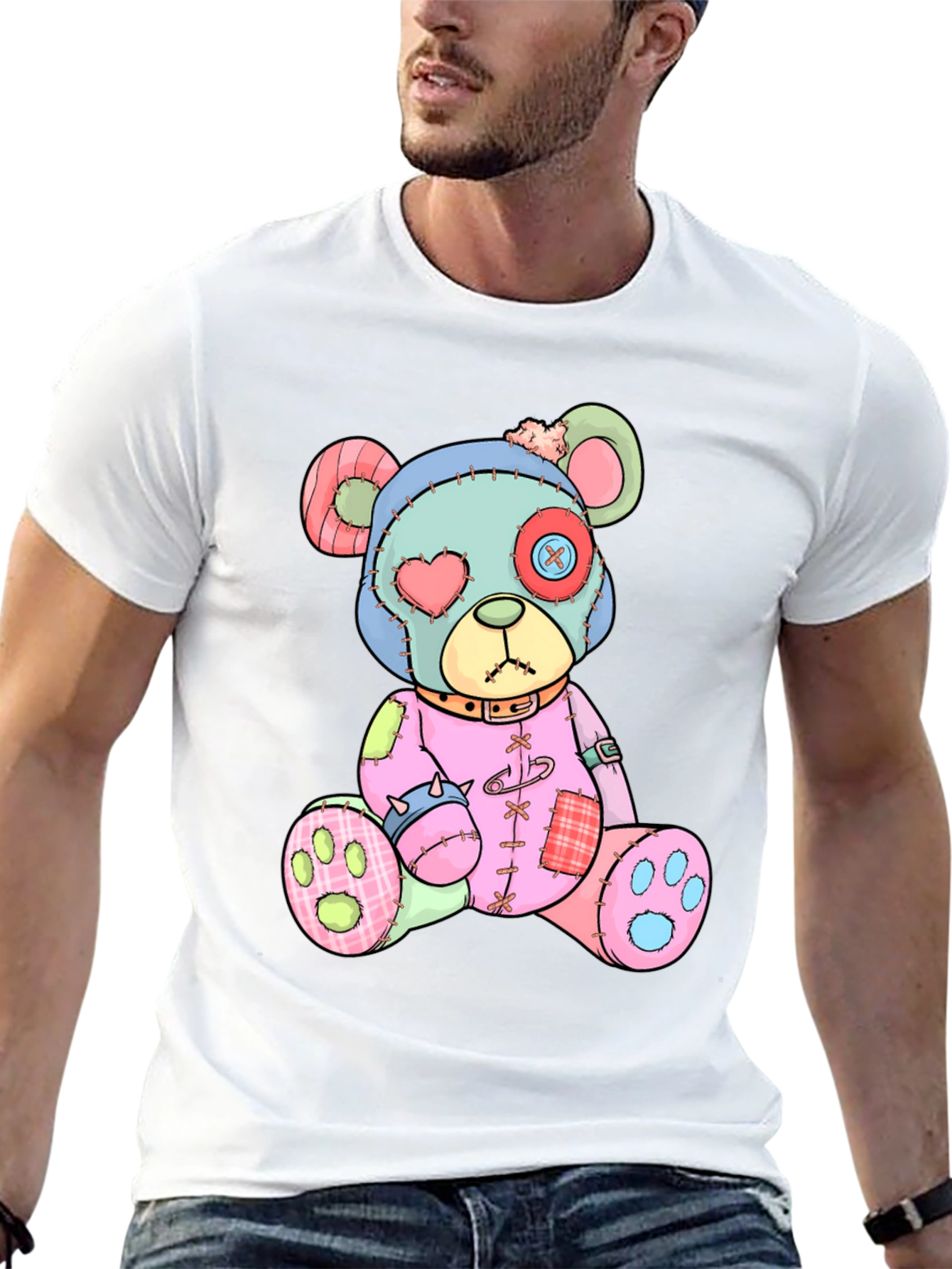 Creepy Cute Teddy Bear Graphic Tee