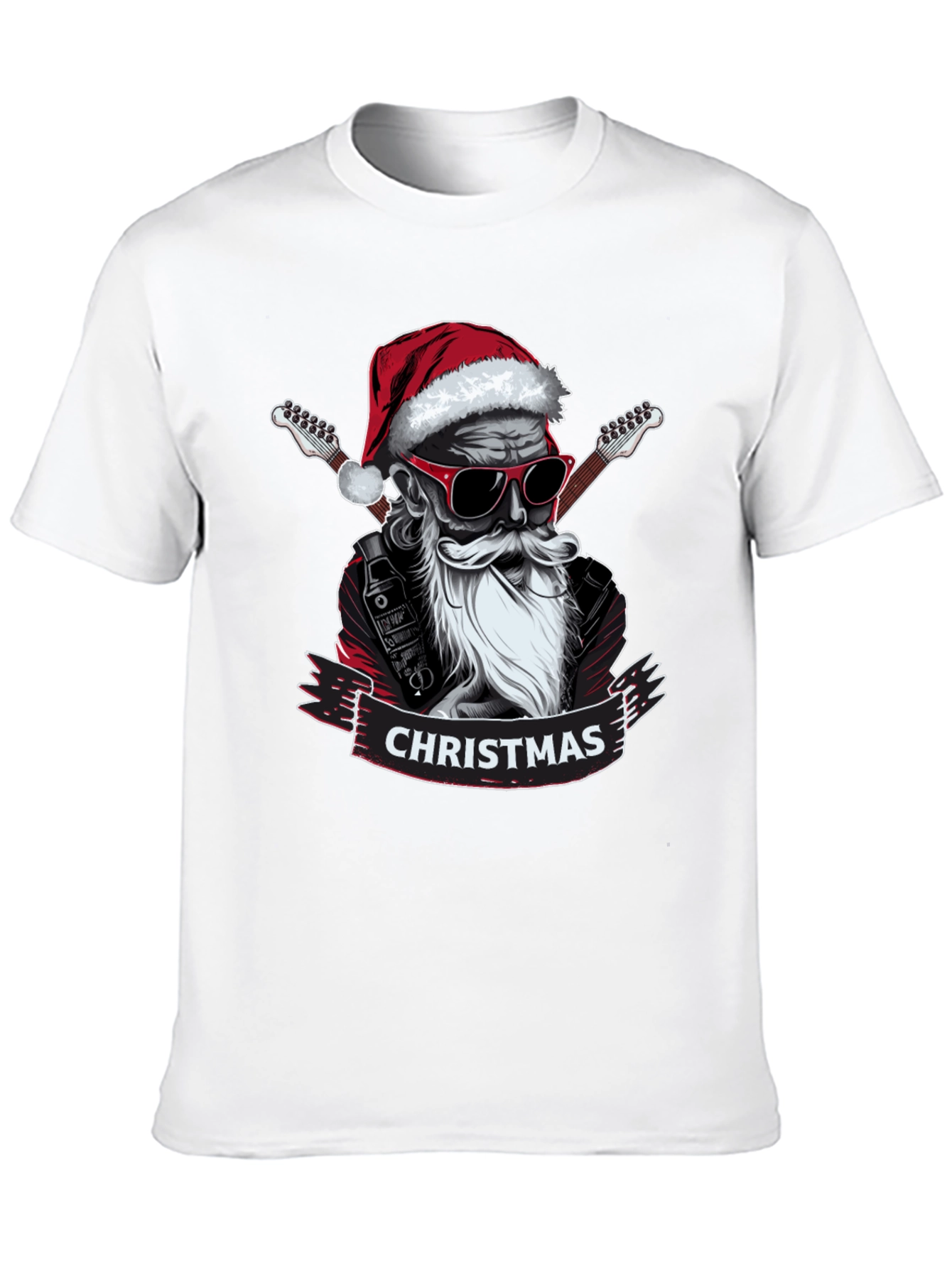 Rockin Santa Christmas T-Shirt