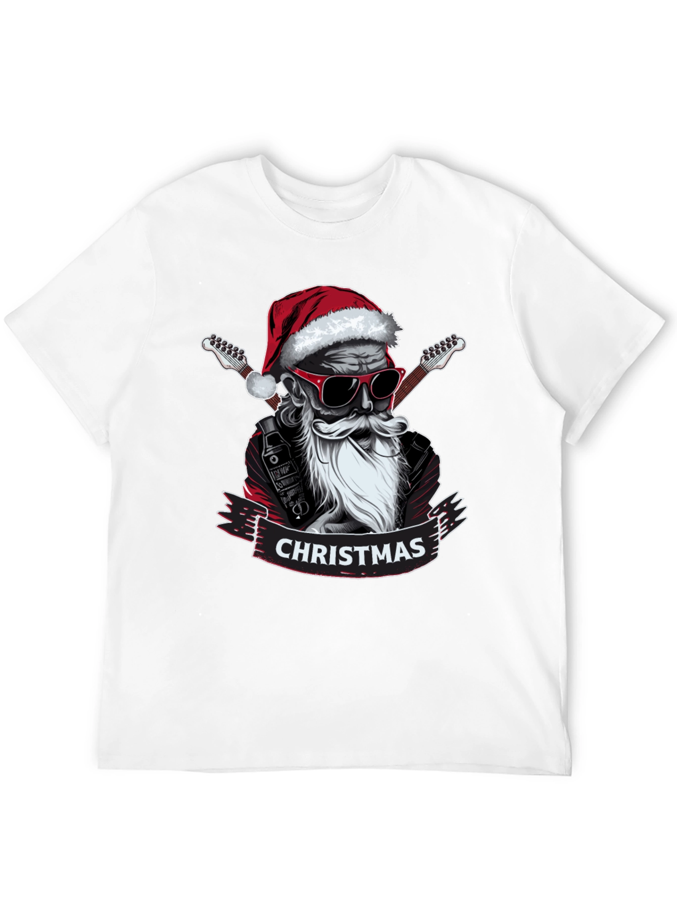 Rockin Santa Christmas T-Shirt