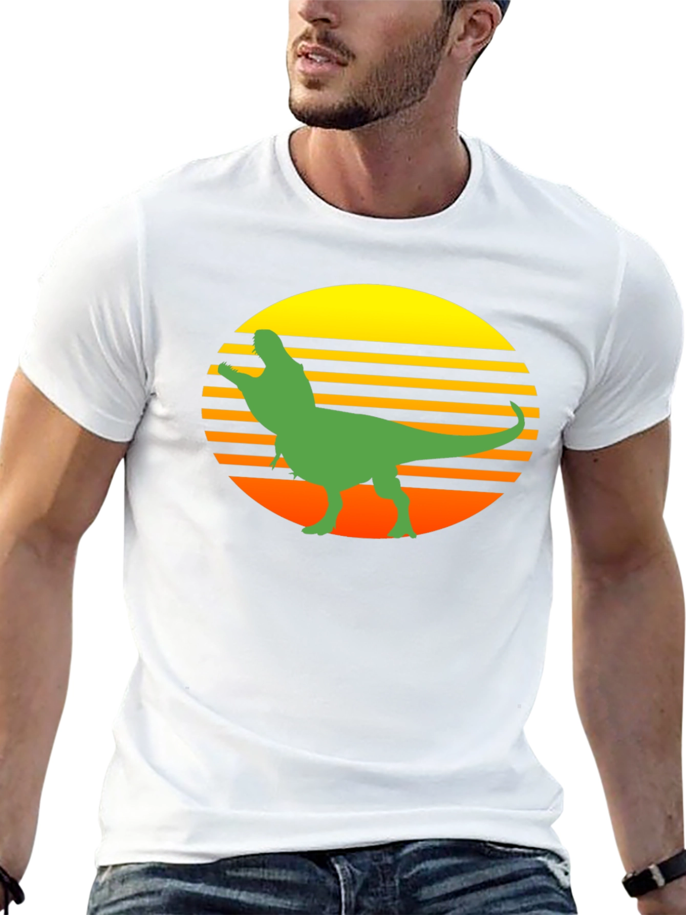Retro Dinosaur Graphic T-Shirt