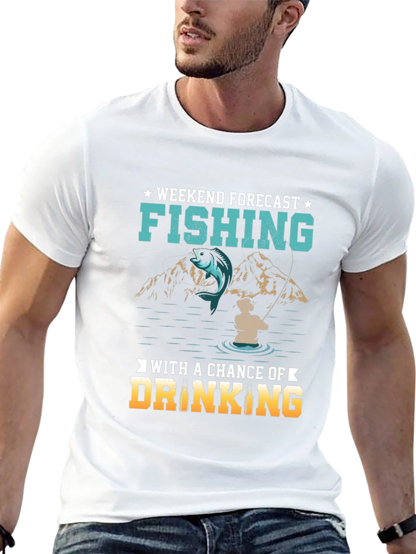 Fishing & Drinking Weekend Forecast T-Shirt