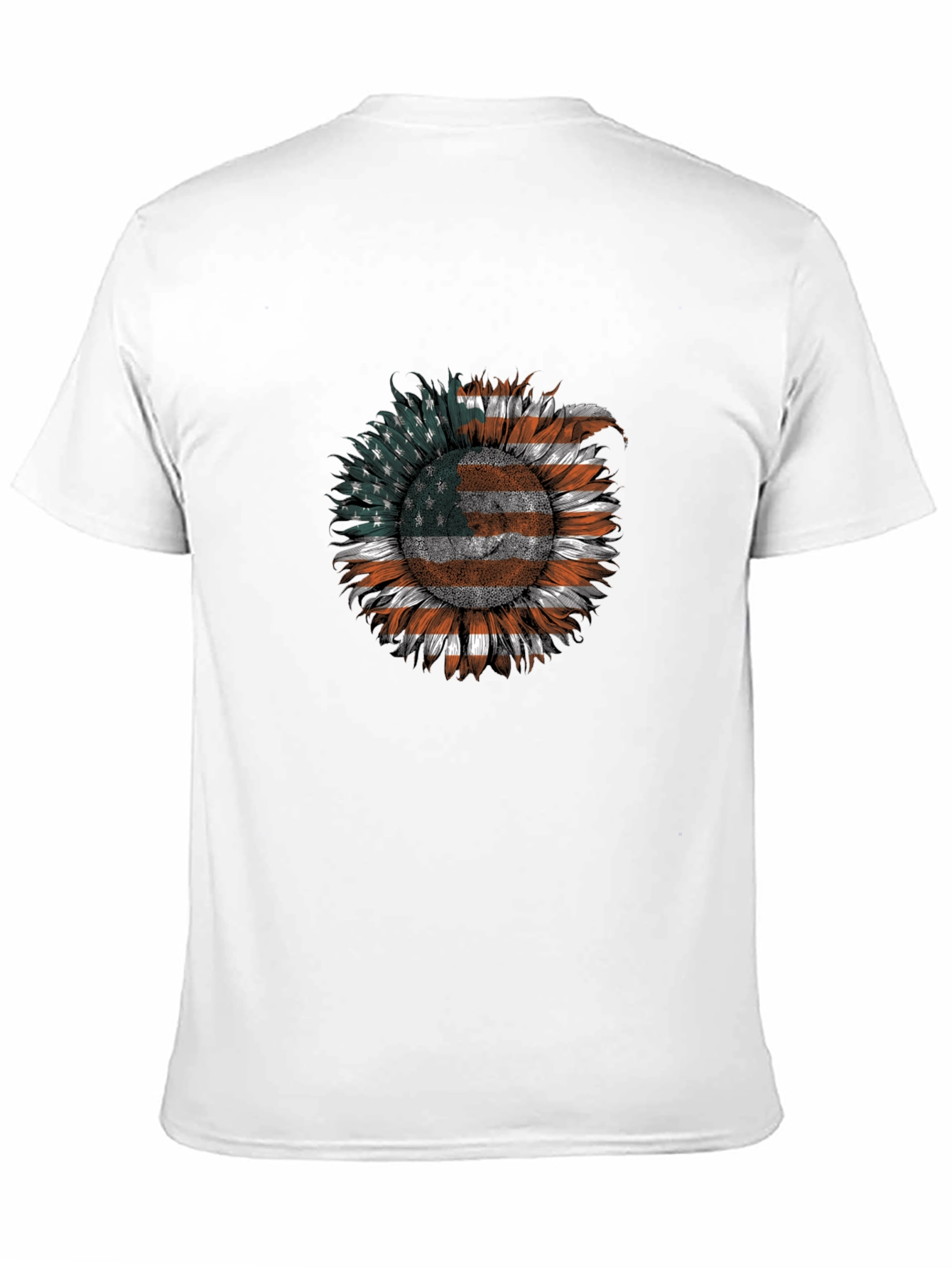 American Flag Sunflower Graphic Tee