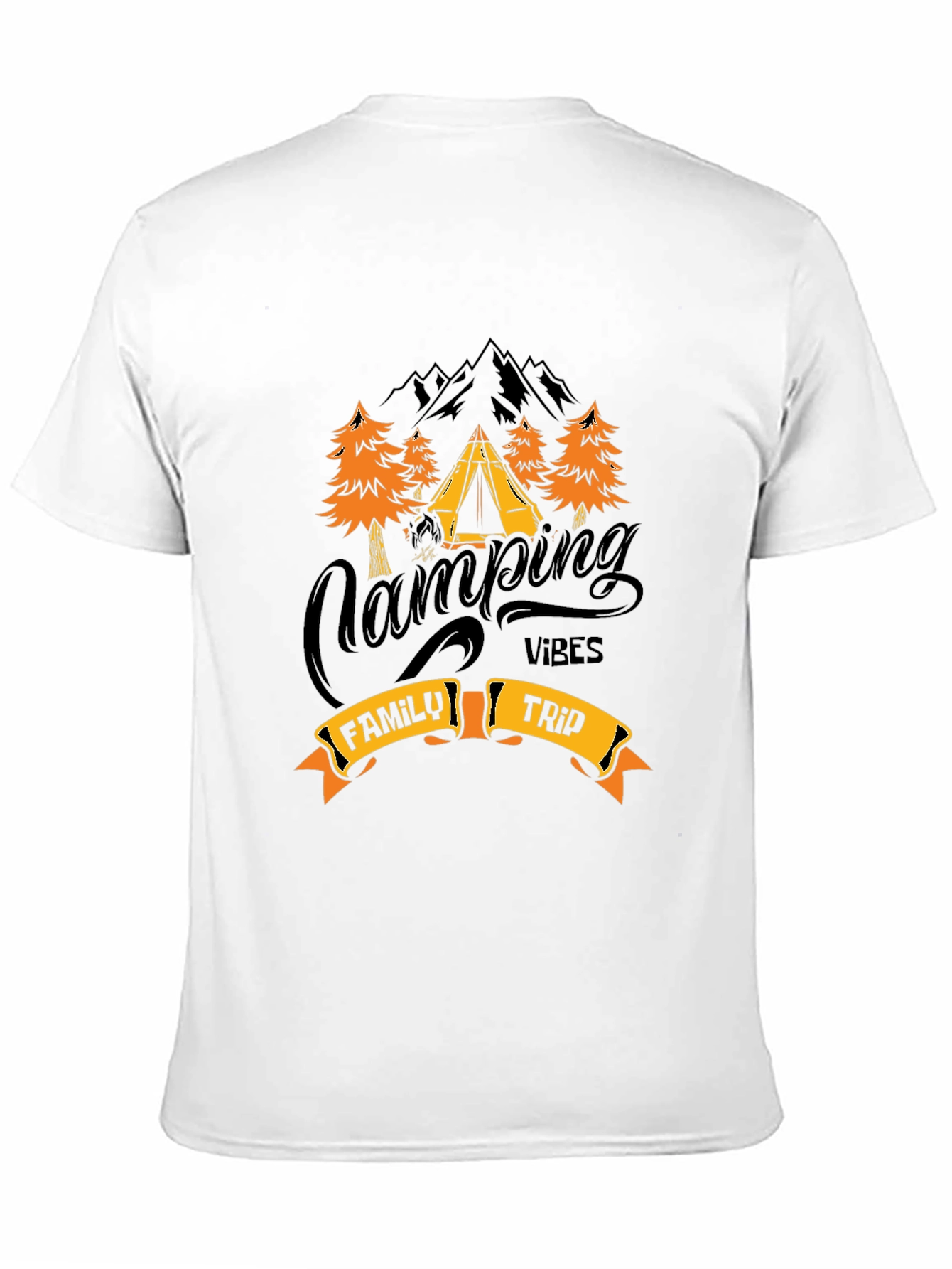 Camping Vibes Family Trip Graphic Tee