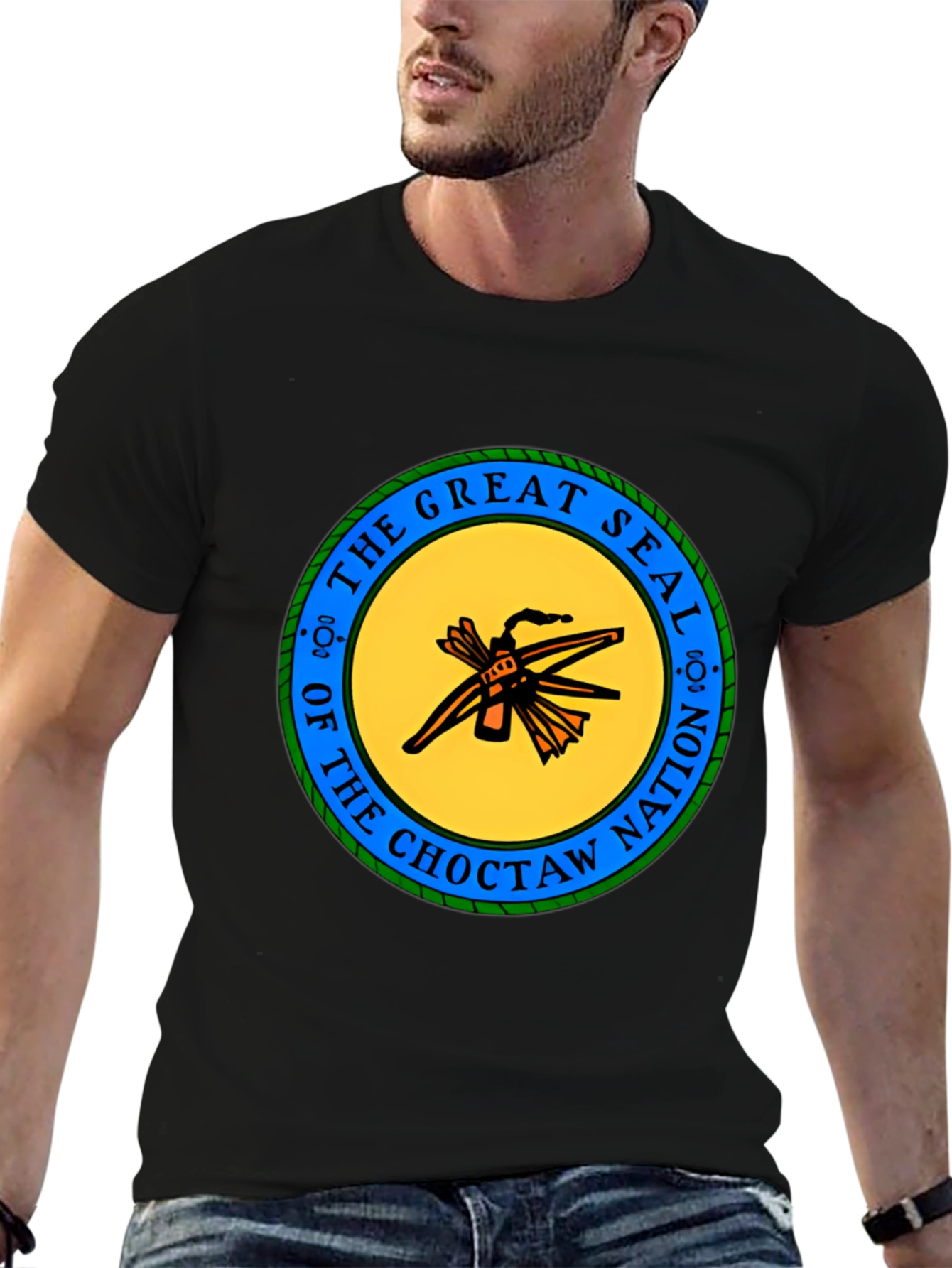 Choctaw Nation Seal T-Shirt - Black