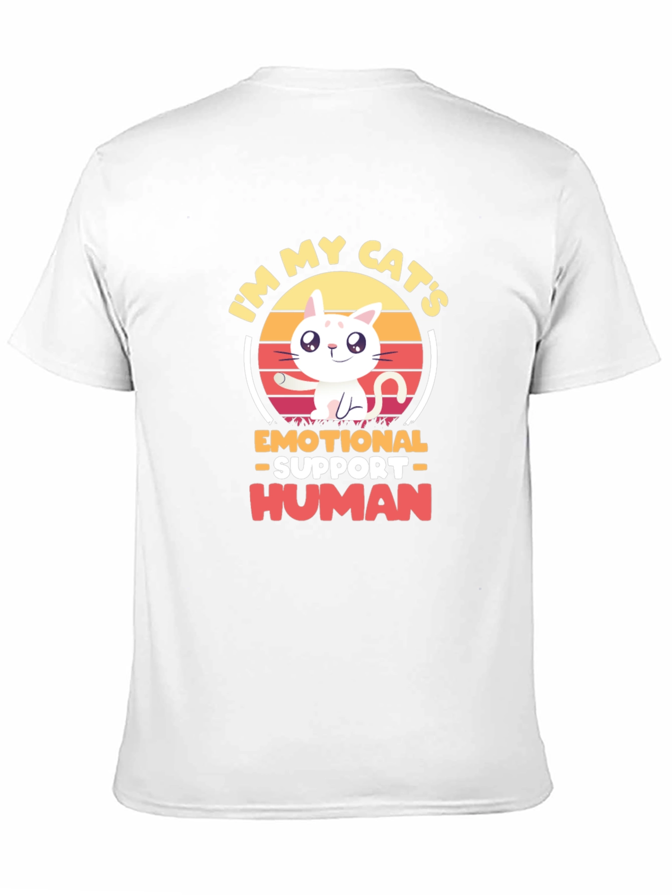 Emotional Support Human Cat T-Shirt