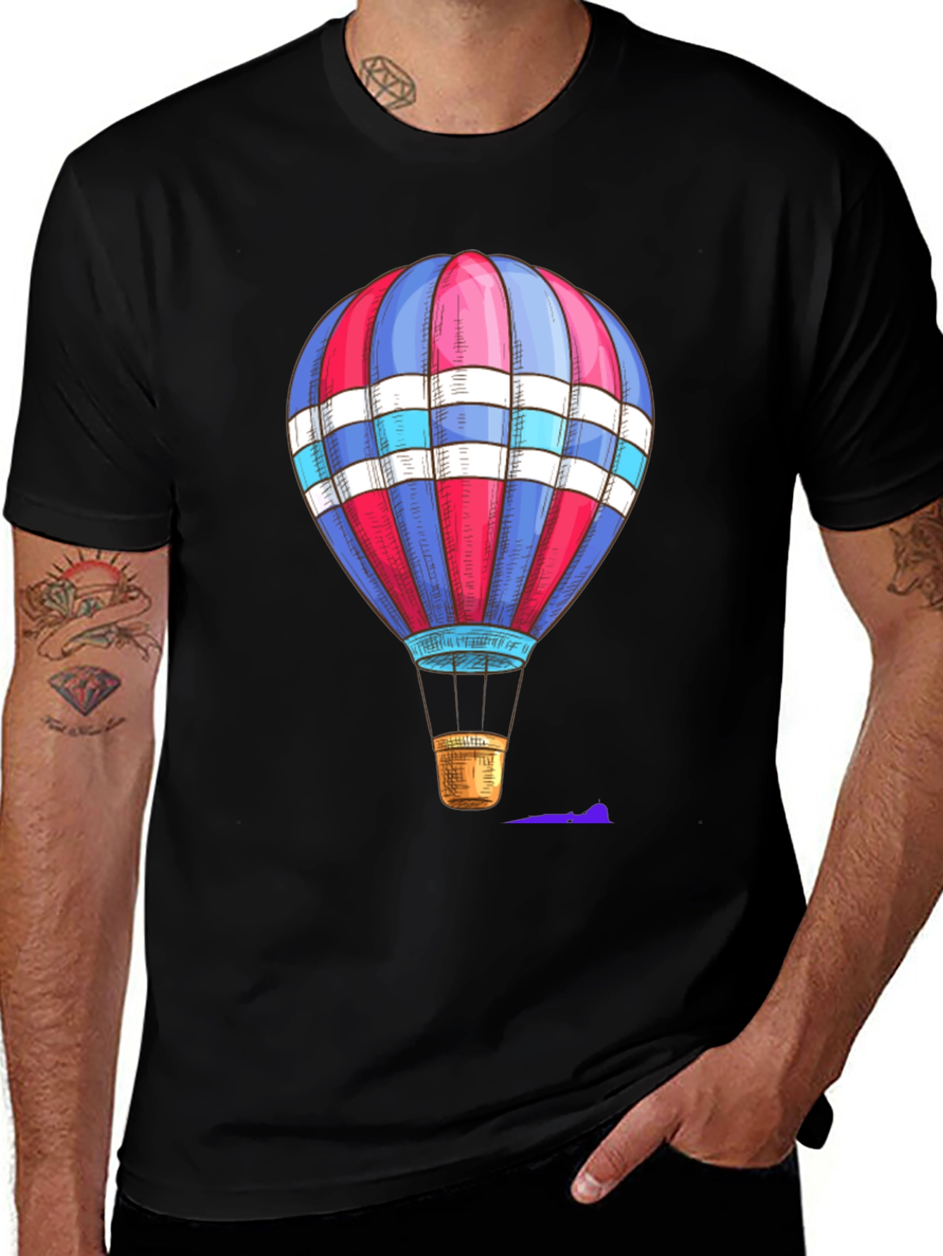 Hot Air Balloon Graphic T-Shirt