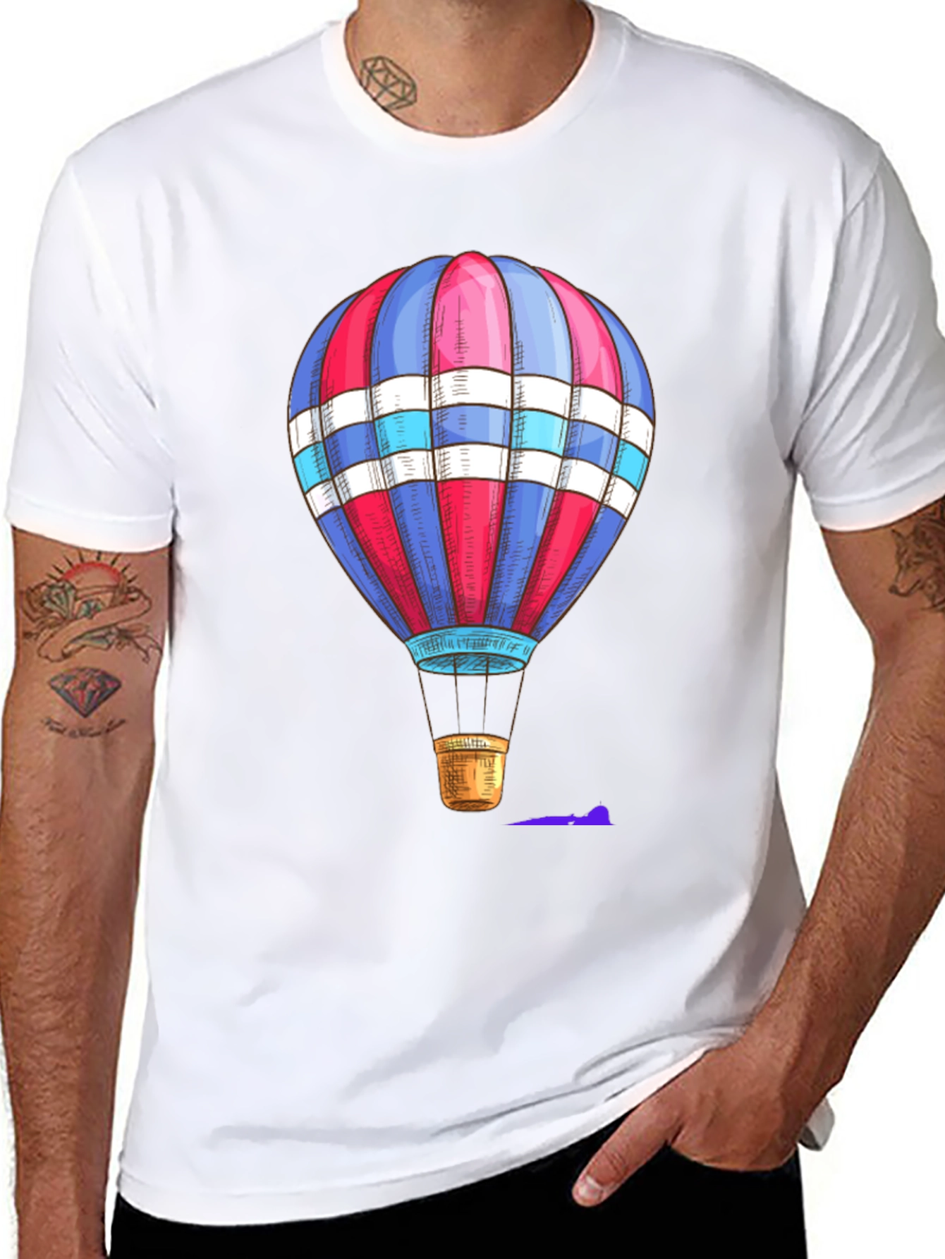Hot Air Balloon Graphic T-Shirt