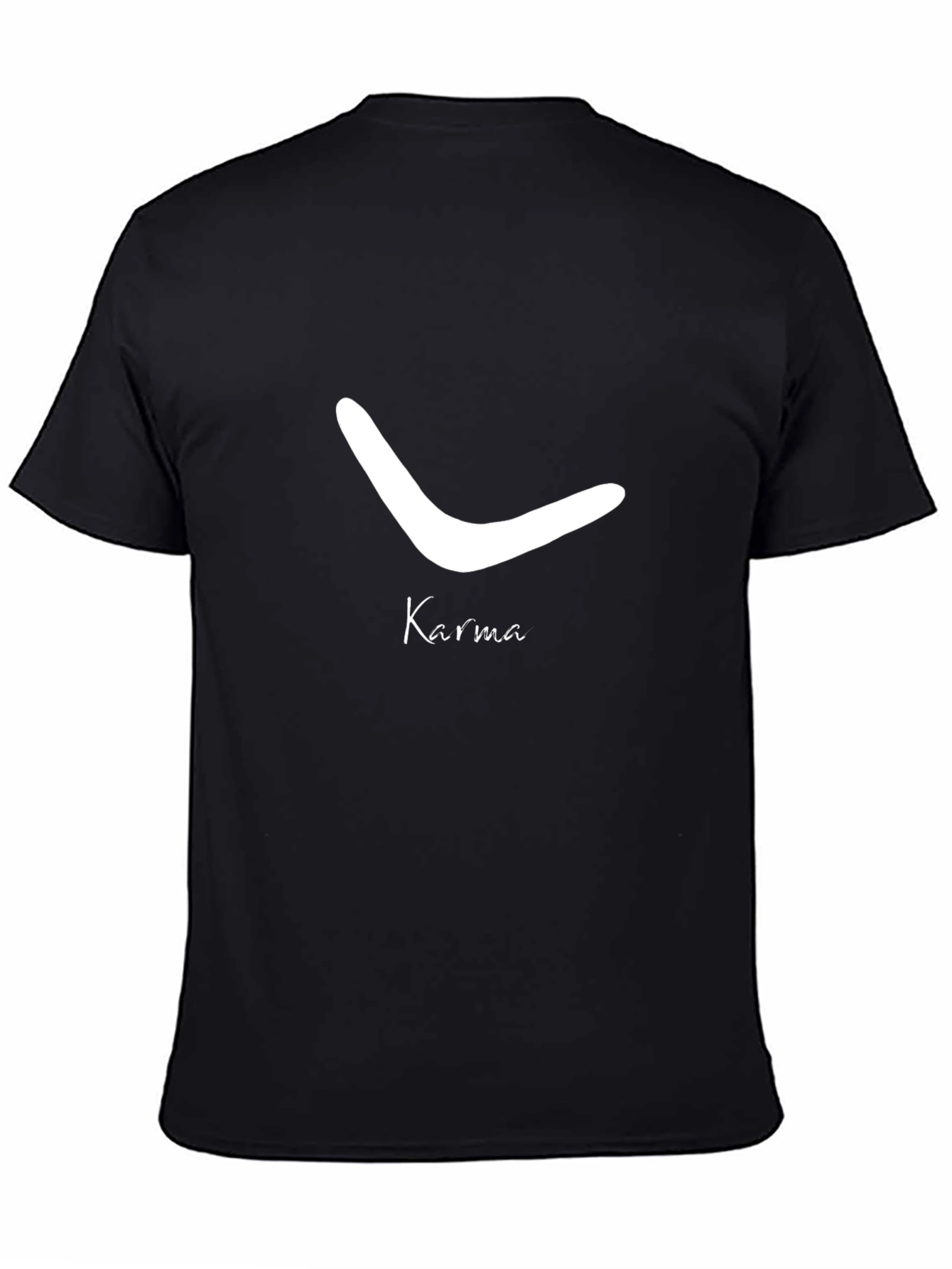 Karma Boomerang Graphic Tee - Stylish Unisex T-Shirt