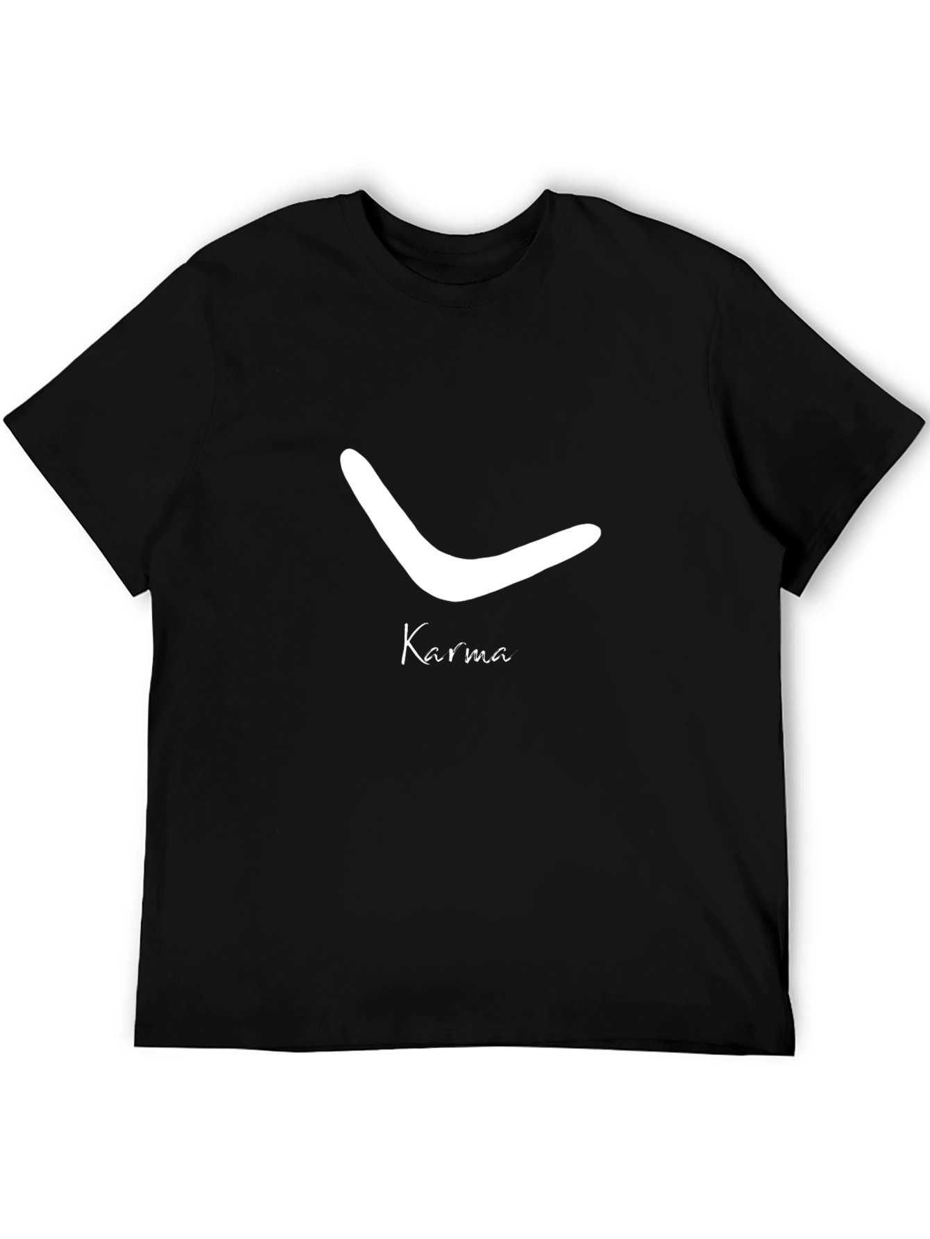 Karma Boomerang Graphic Tee - Stylish Unisex T-Shirt
