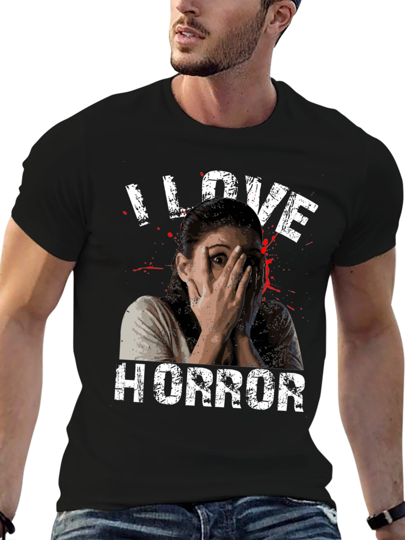 I Love Horror Graphic T-Shirt