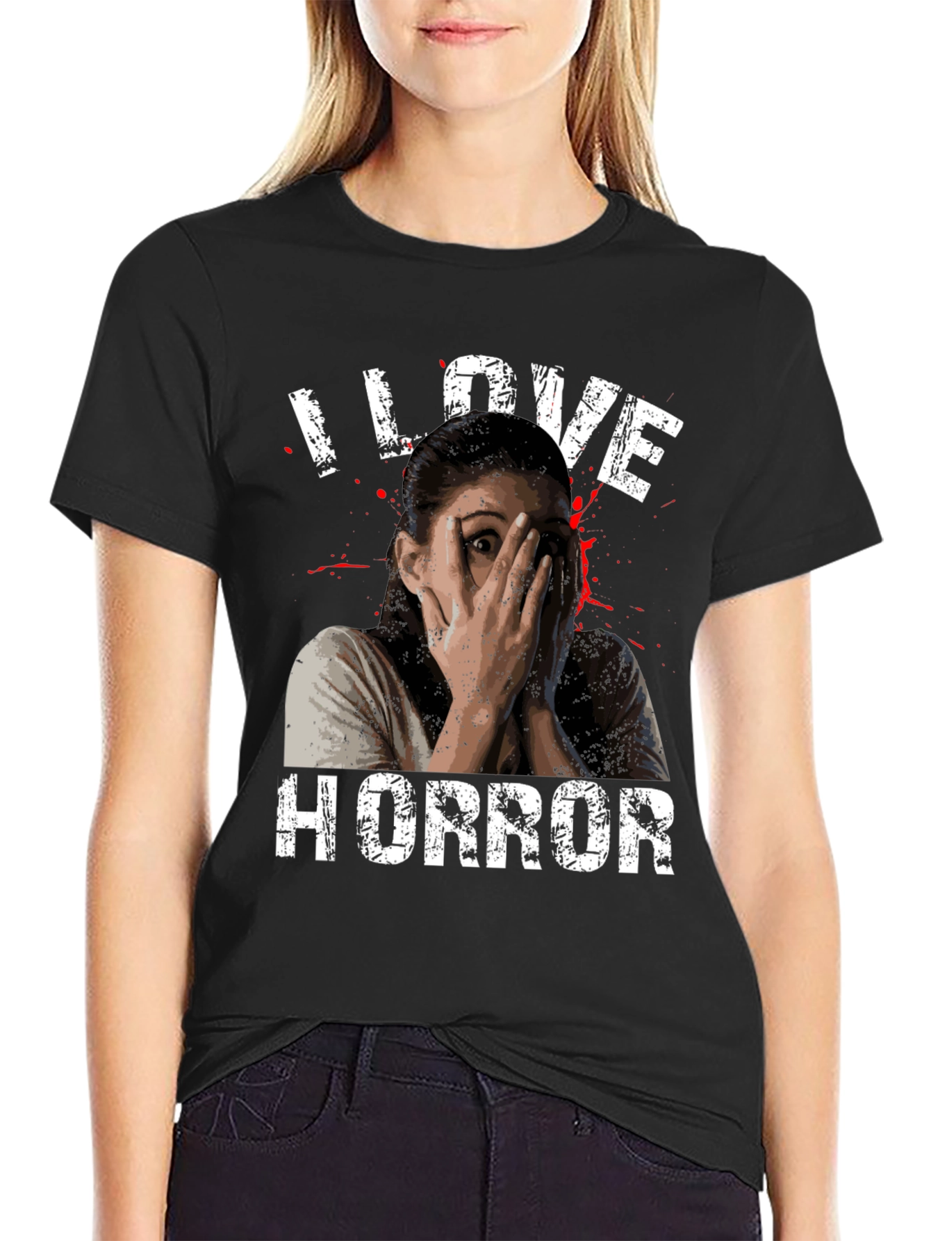I Love Horror Graphic T-Shirt