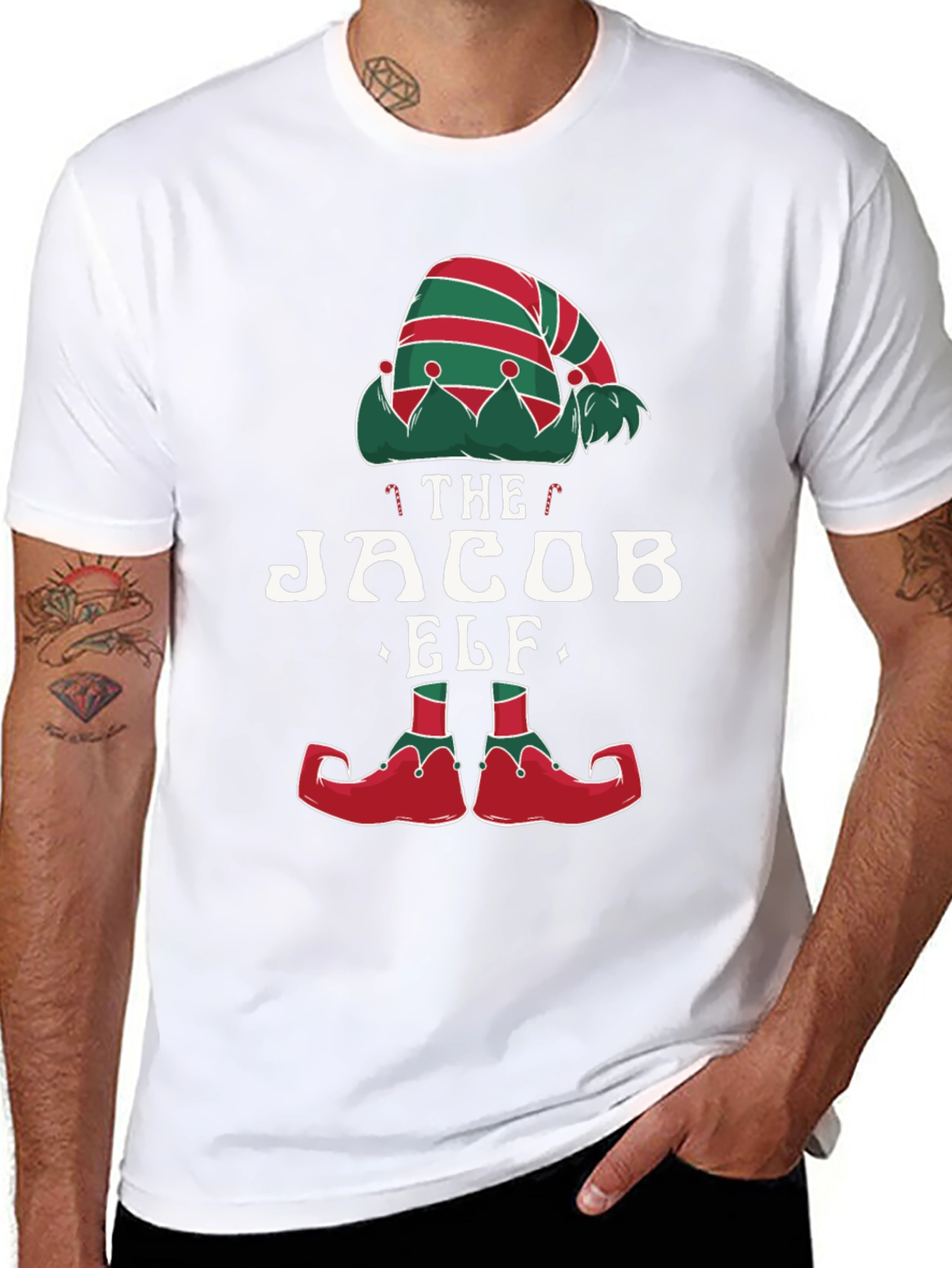 The Jacob Elf Christmas T-Shirt - Holiday Tee