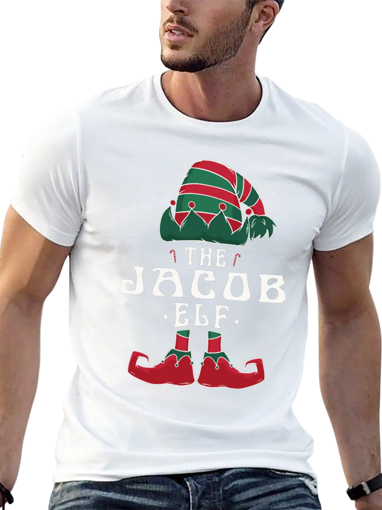 The Jacob Elf Christmas T-Shirt - Holiday Tee