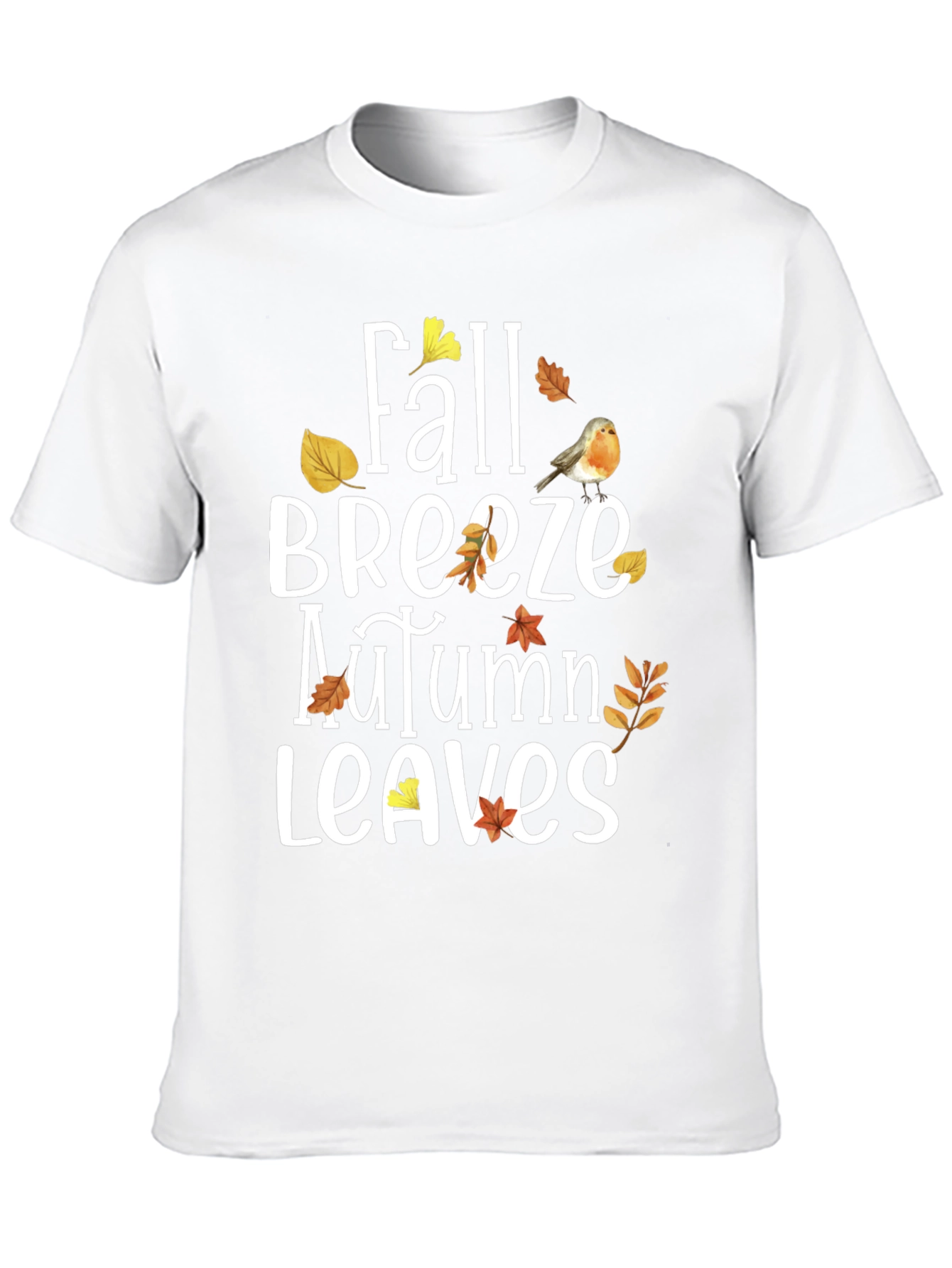 Fall Breeze Autumn Leaves Graphic T-Shirt