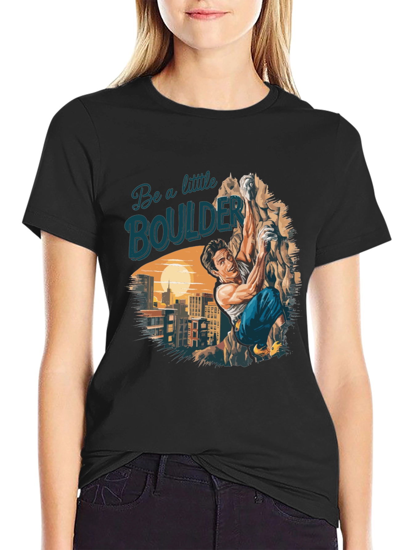 Boulder Climbing Graphic T-Shirt