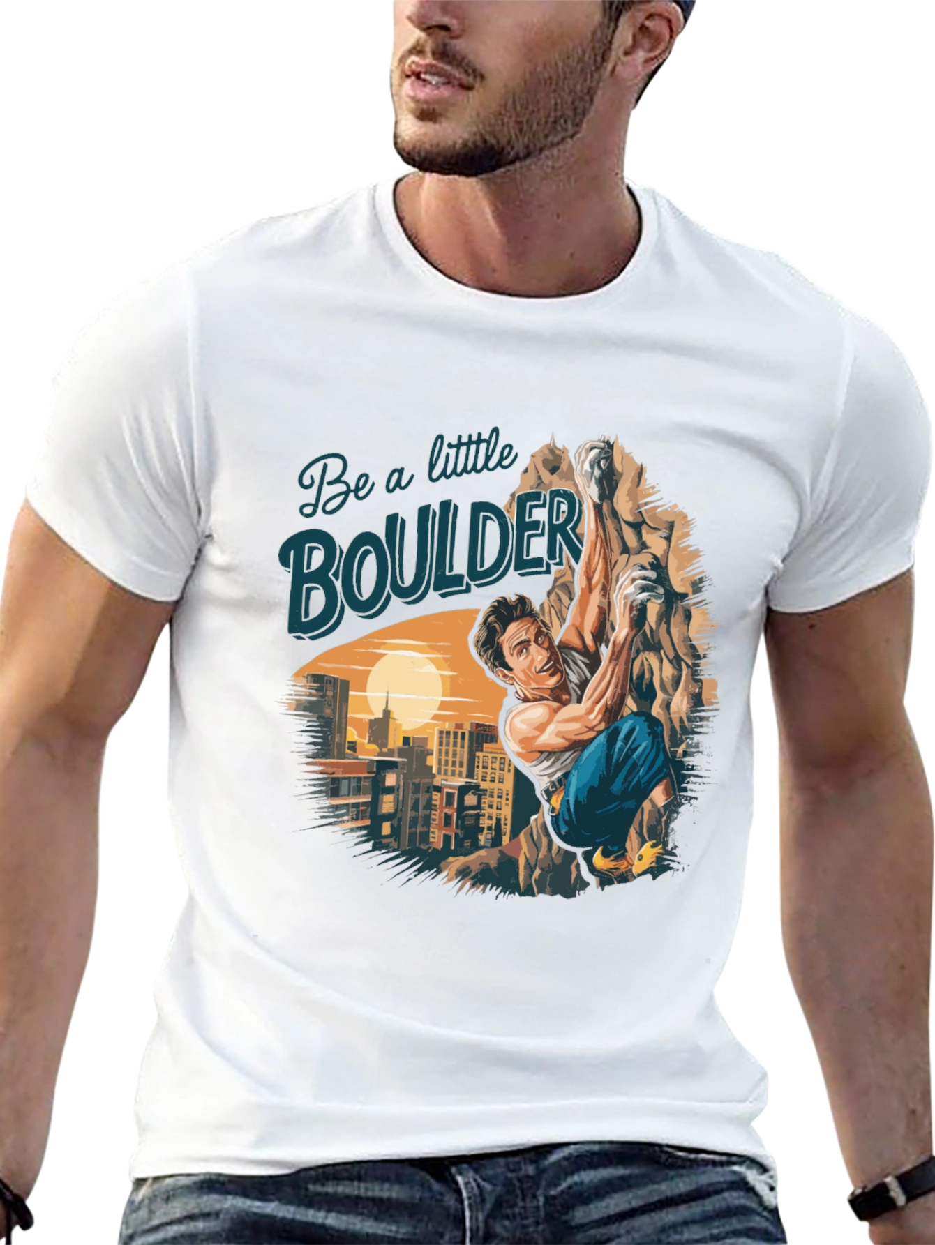 Boulder Climbing Graphic T-Shirt