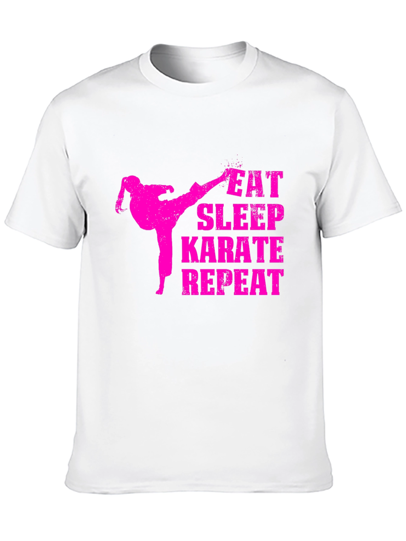 Eat Sleep Karate Repeat Black T-Shirt