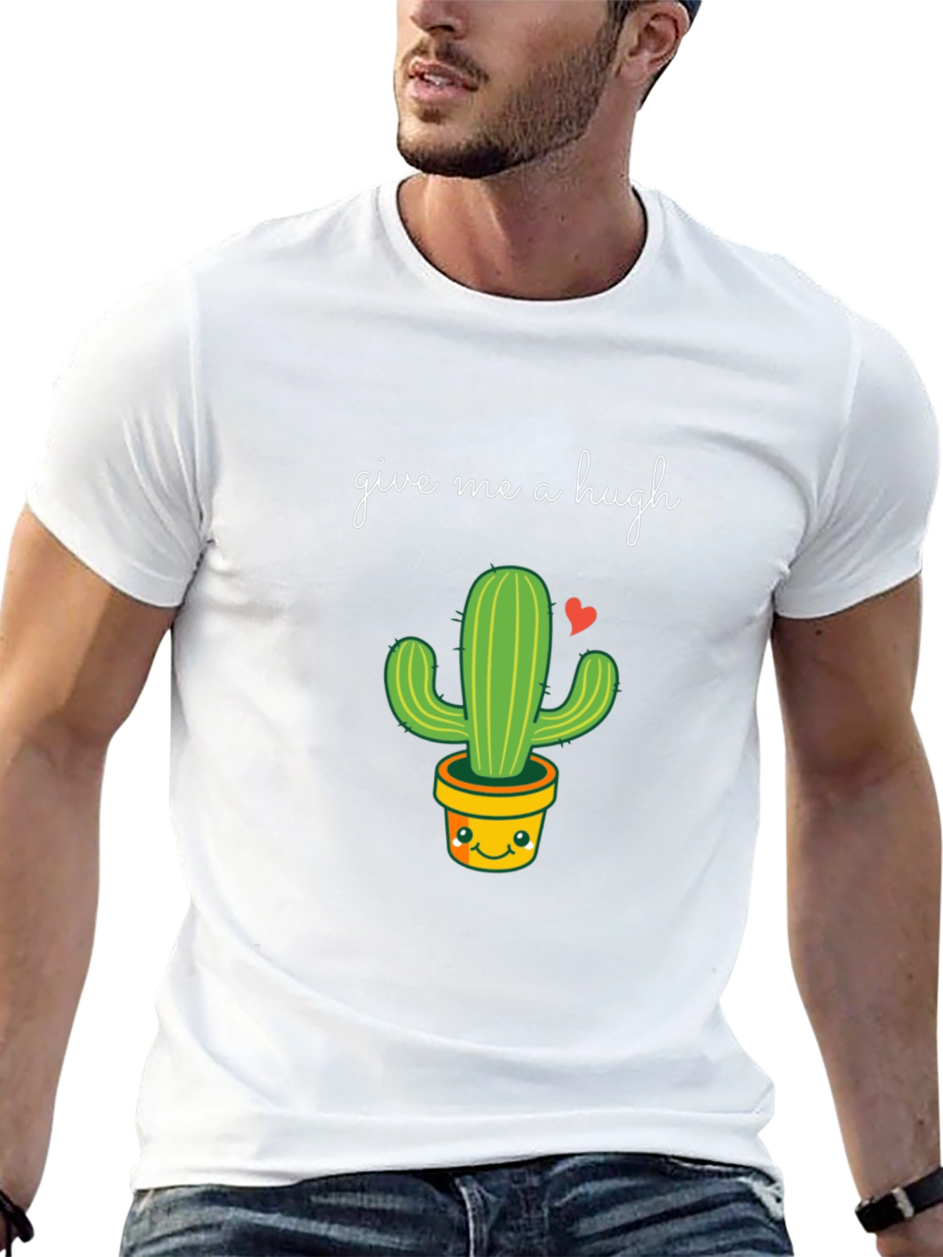 Give Me a Hugh Cactus T-Shirt