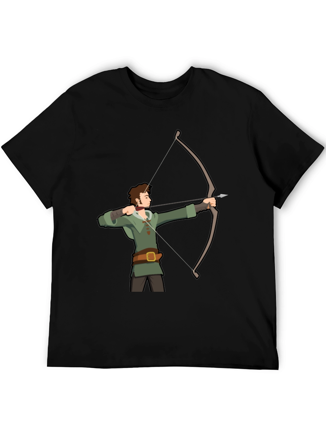 Archer Graphic T-Shirt - Black Cotton Tee