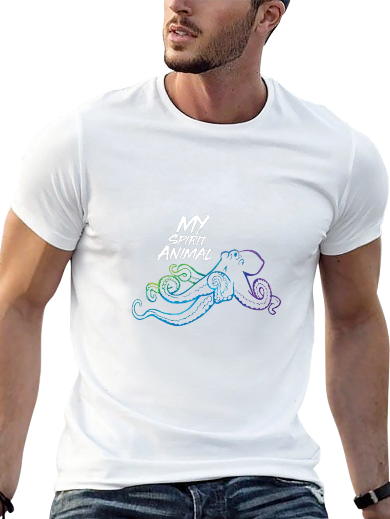 My Spirit Animal Octopus Black T-Shirt
