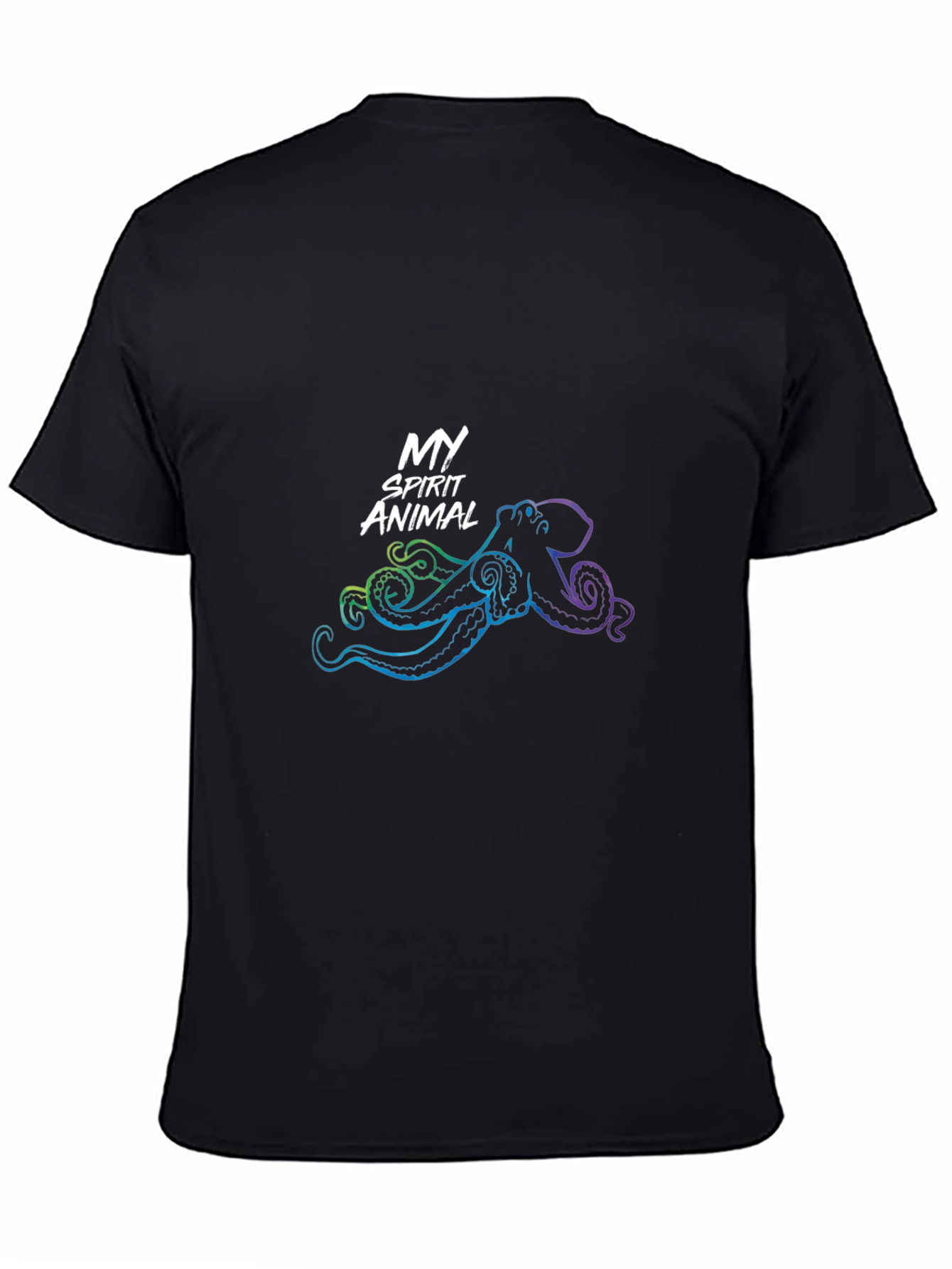 My Spirit Animal Octopus Black T-Shirt