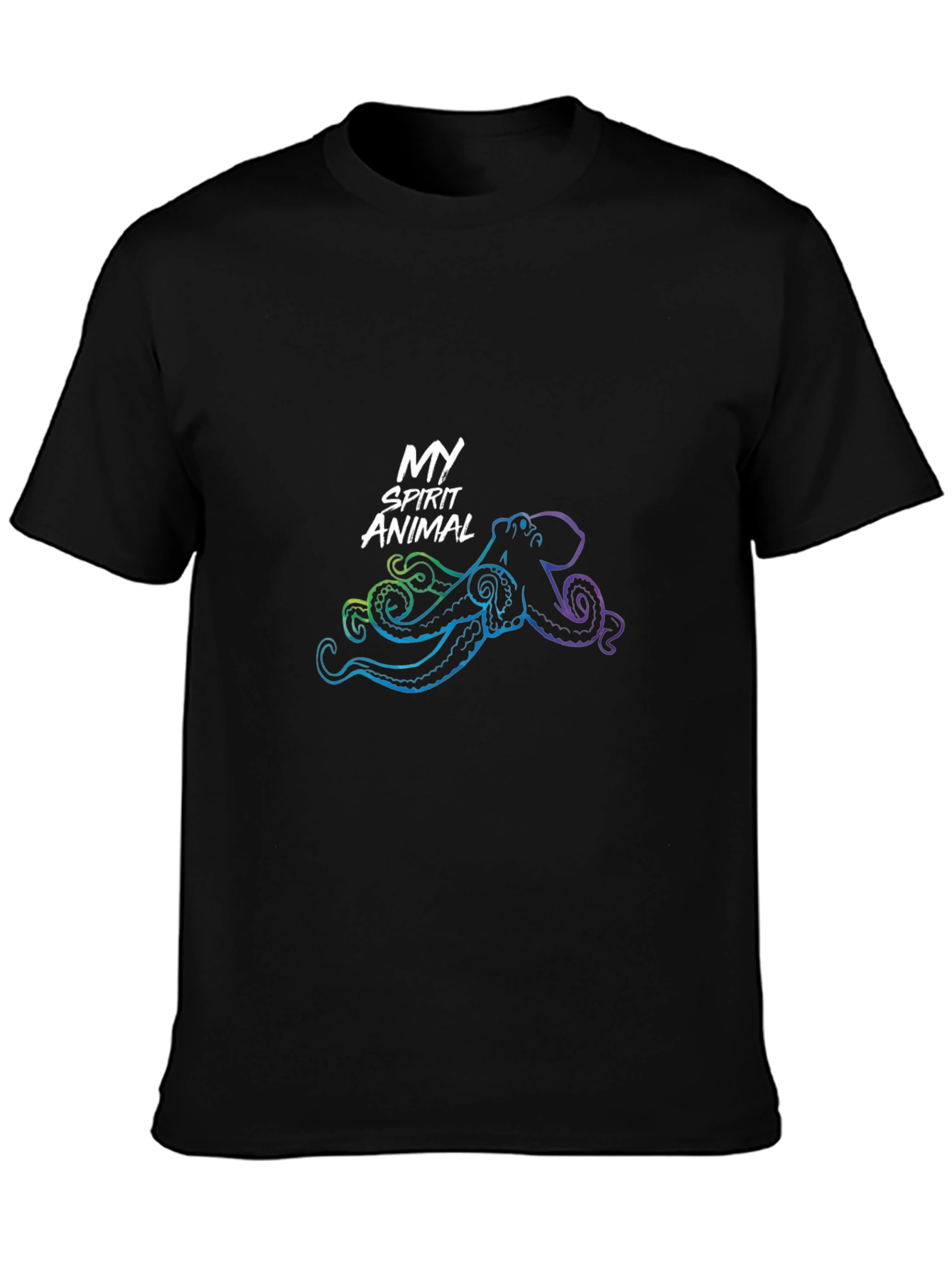 My Spirit Animal Octopus Black T-Shirt